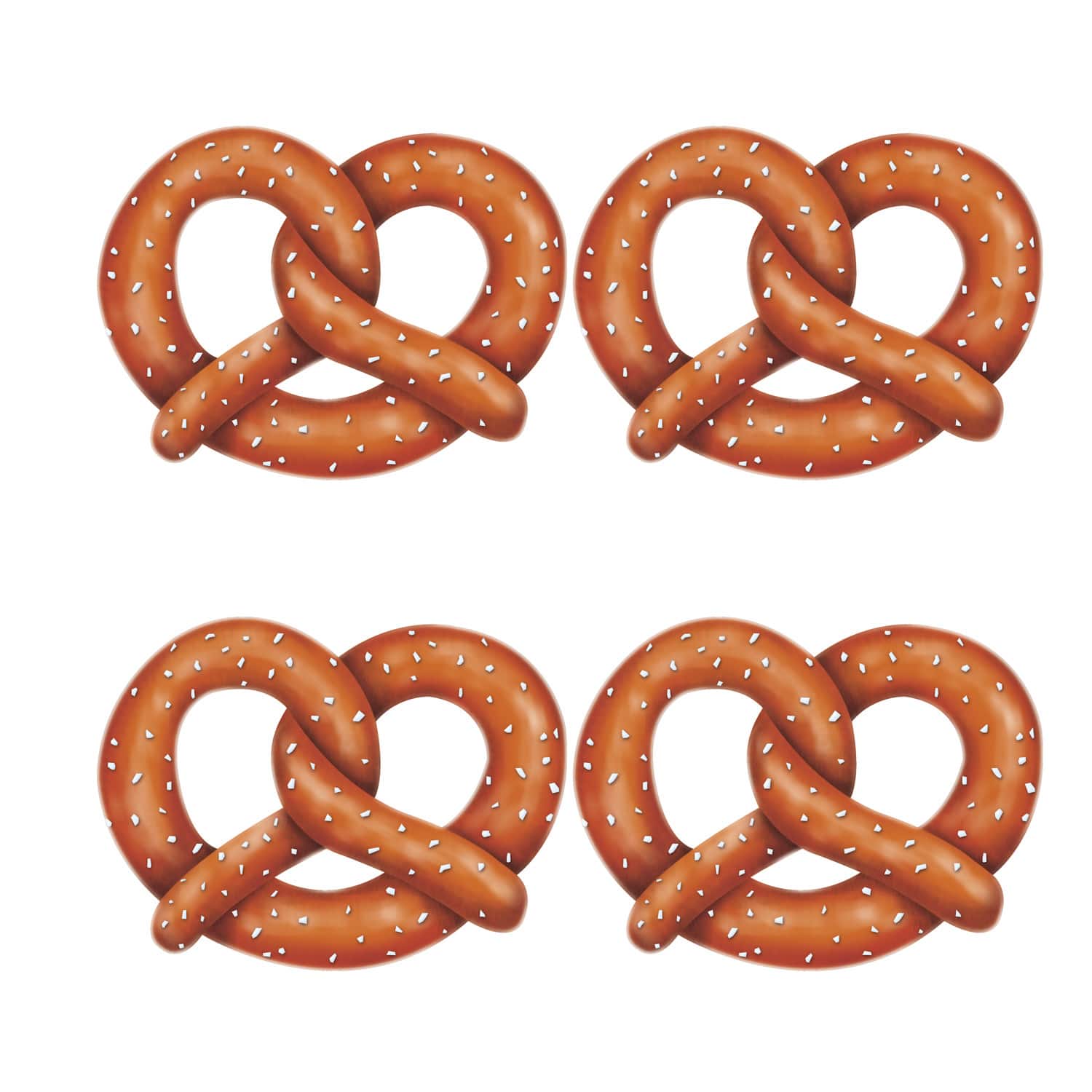 Beistle 11" Pretzel Cutouts, 8ct.