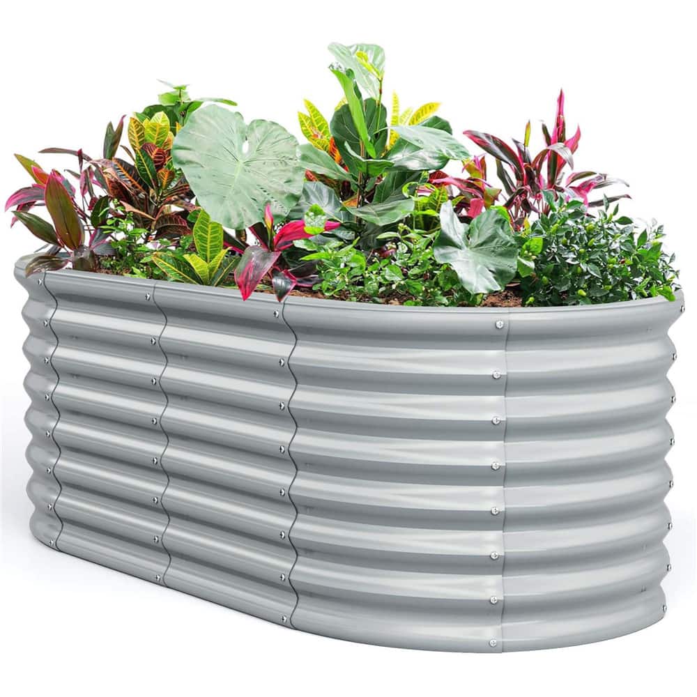 Costway Raised Garden Bed Raised Outdoor Garden Box Planter