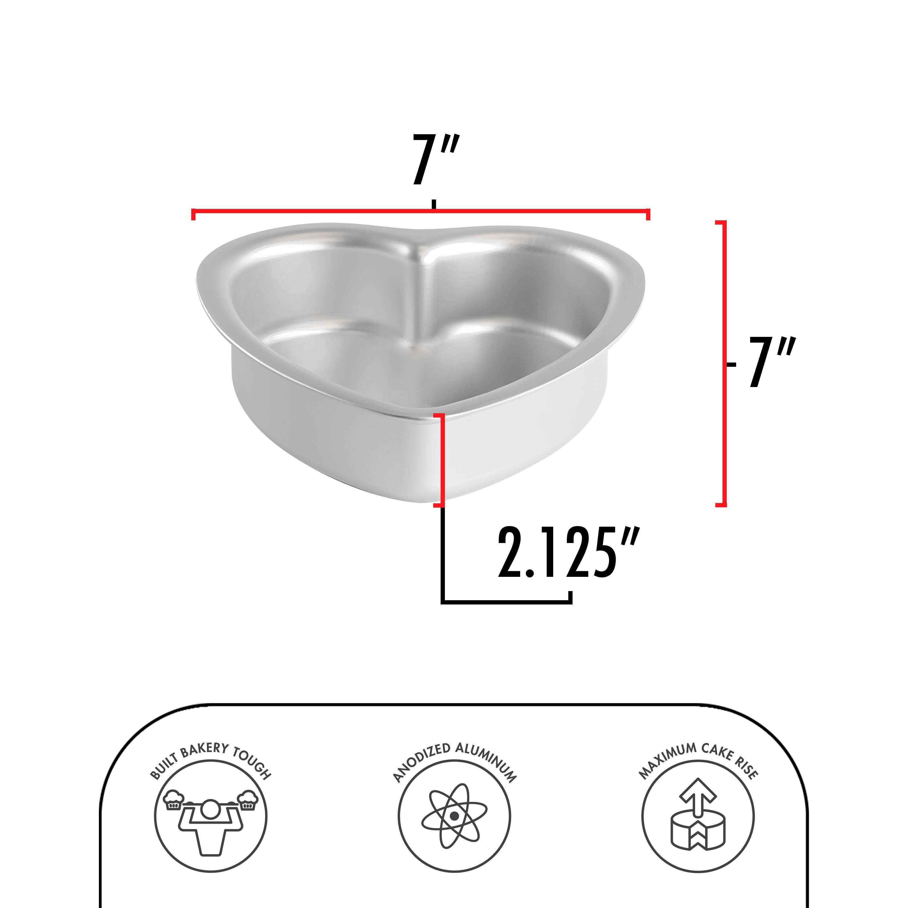 Fat Daddio's® ProSeries 6" x 2" Heart Cake Pan
