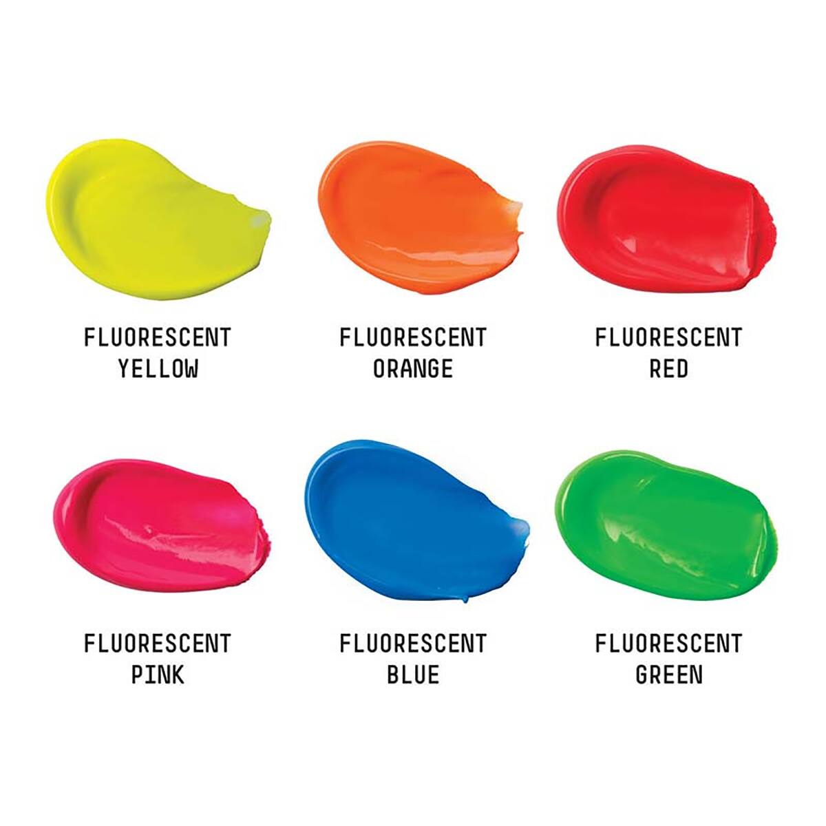 12 Packs: 6 ct. (72 total) Liquitex® Basics™ Fluorescents Acrylic Paint Set