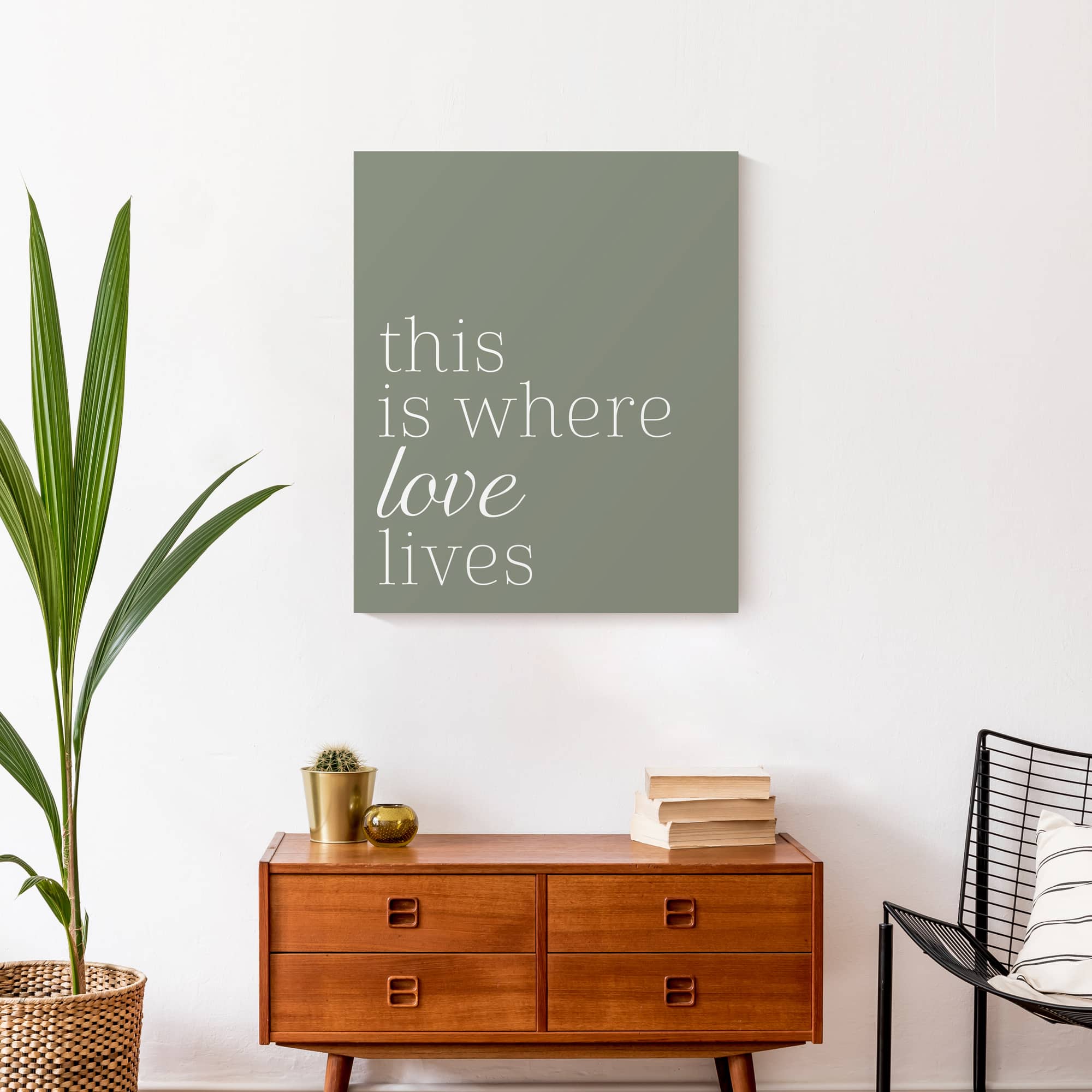 Where Love Lives 20" x 24" Canvas Wall Art