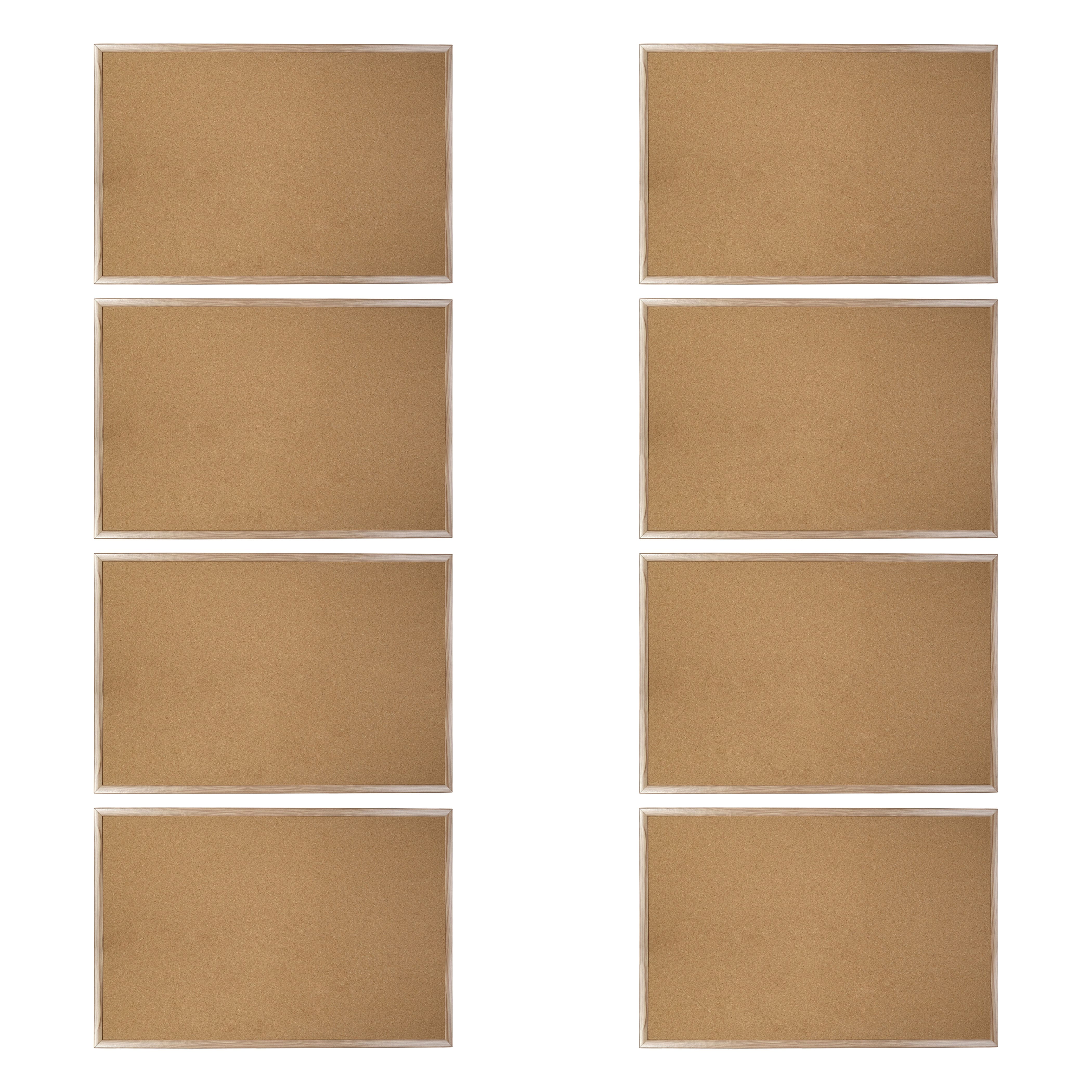 8 Pack: 23" x 35" MDF Framed Cork Board by B2C®