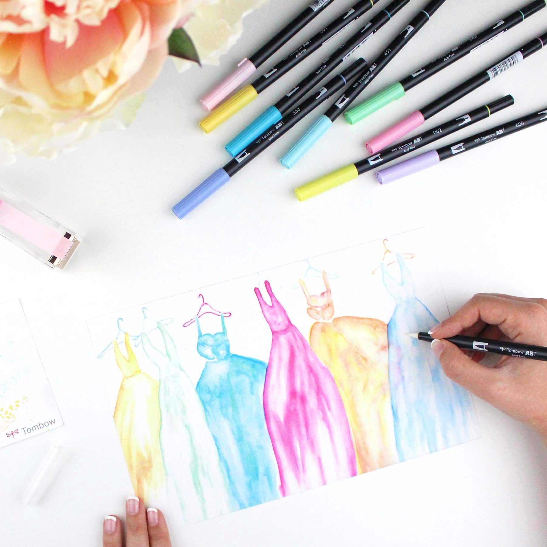 Tombow Pastel Dual Brush Pens