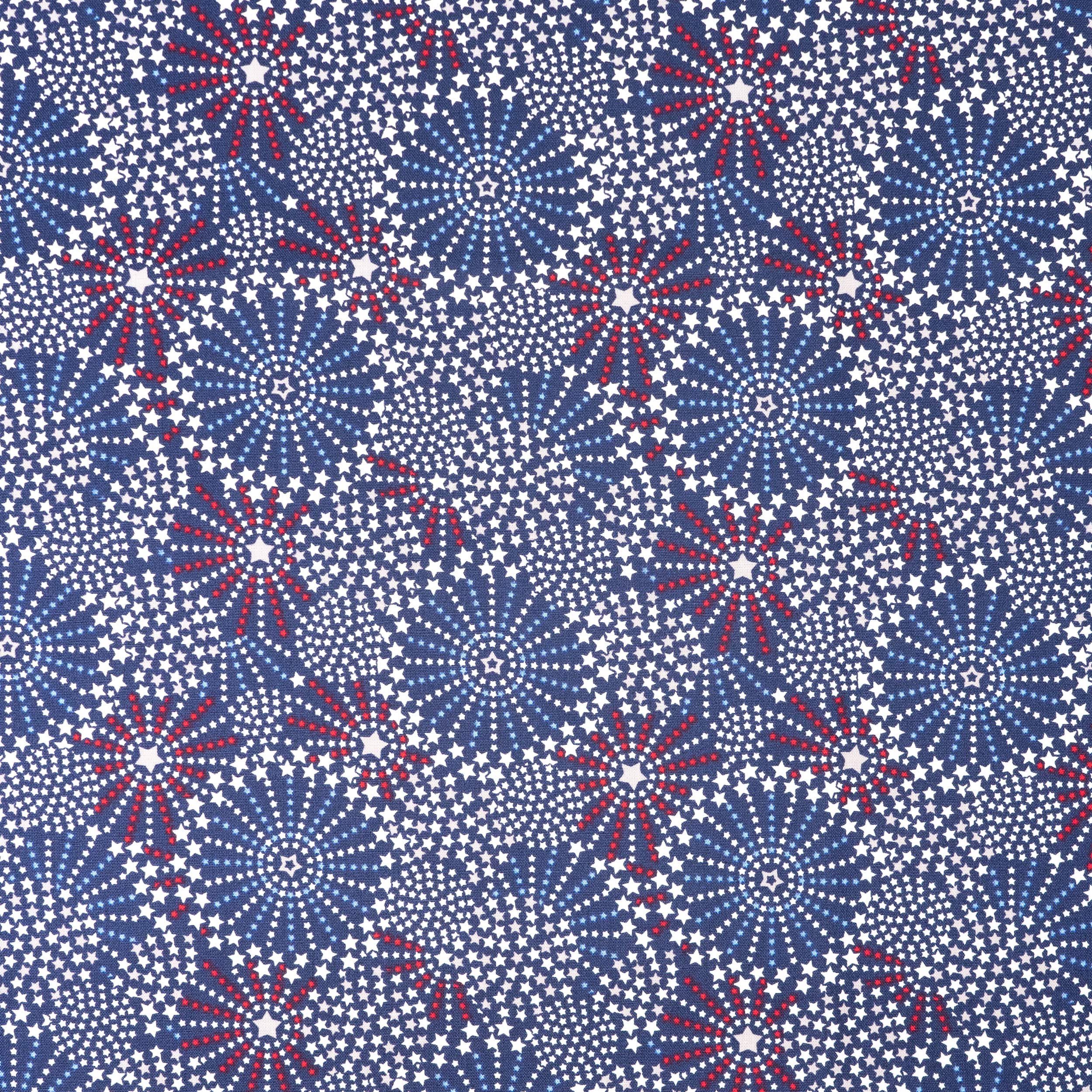 SINGER Fireworks Stars Cotton Fabric