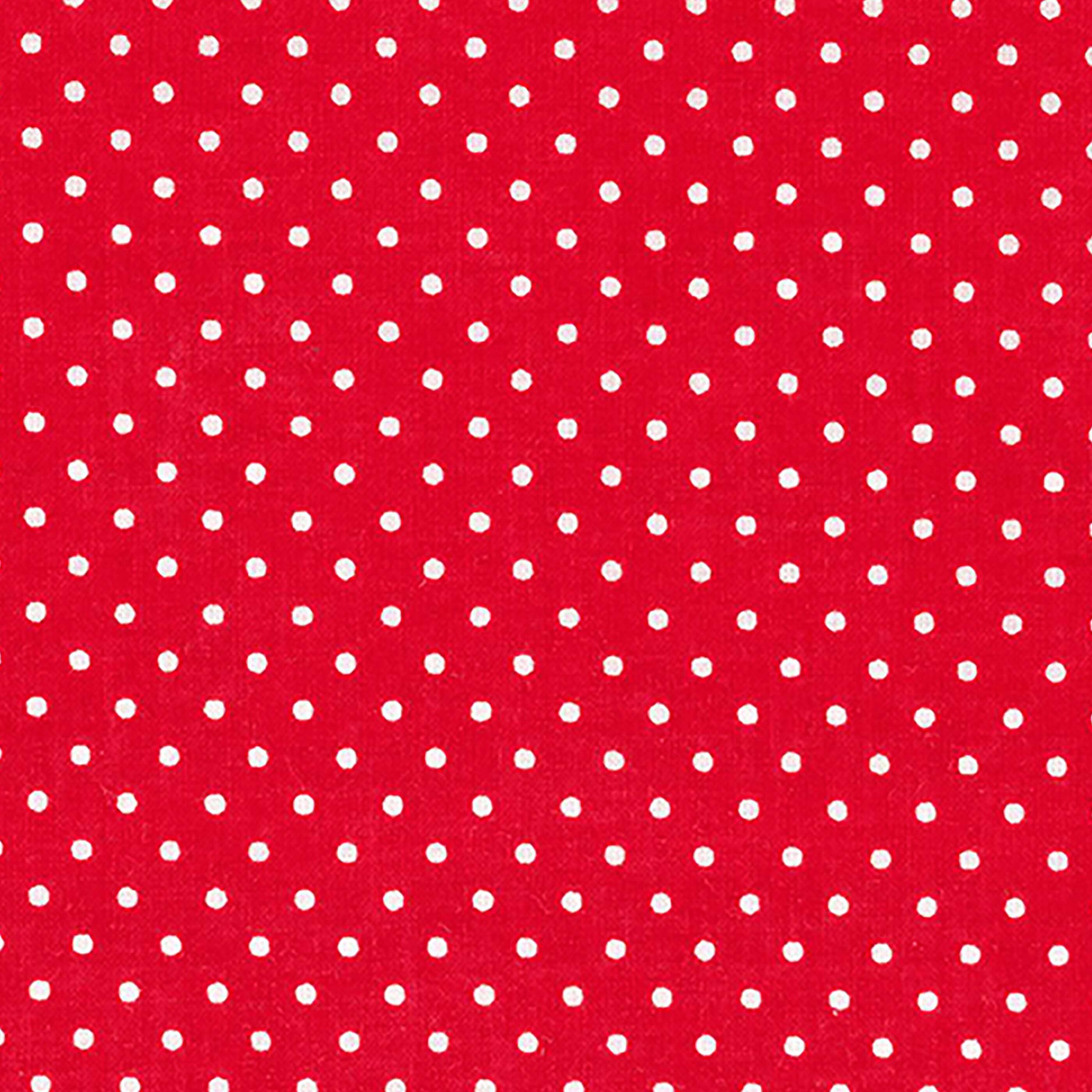 Fabric Traditions Red Polka Dot Cotton Fabric