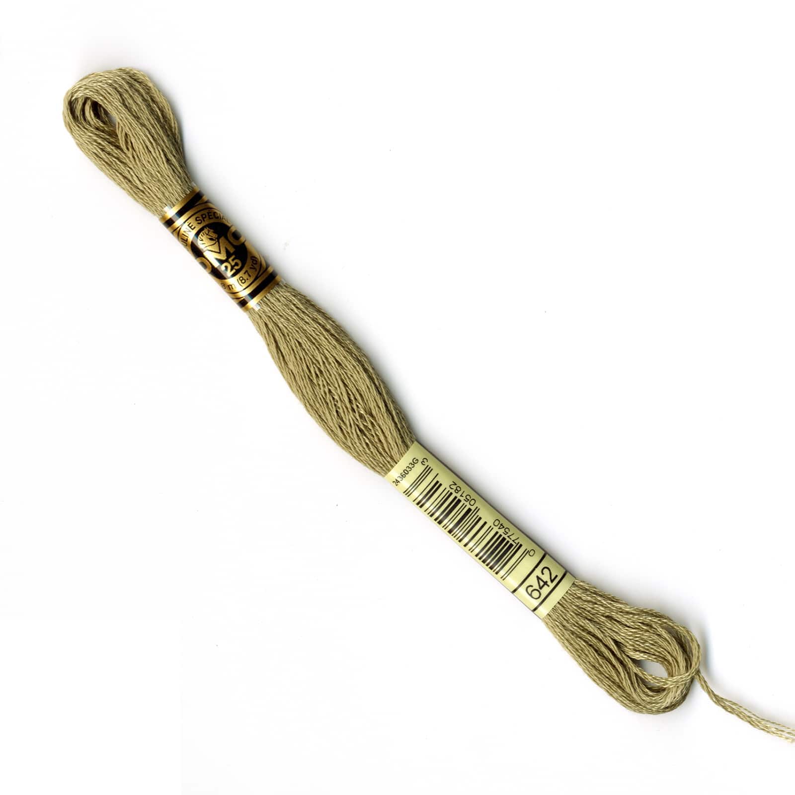 DMC® 6 Strand Embroidery Floss, Dark, Color: 642 DK Beige Gray