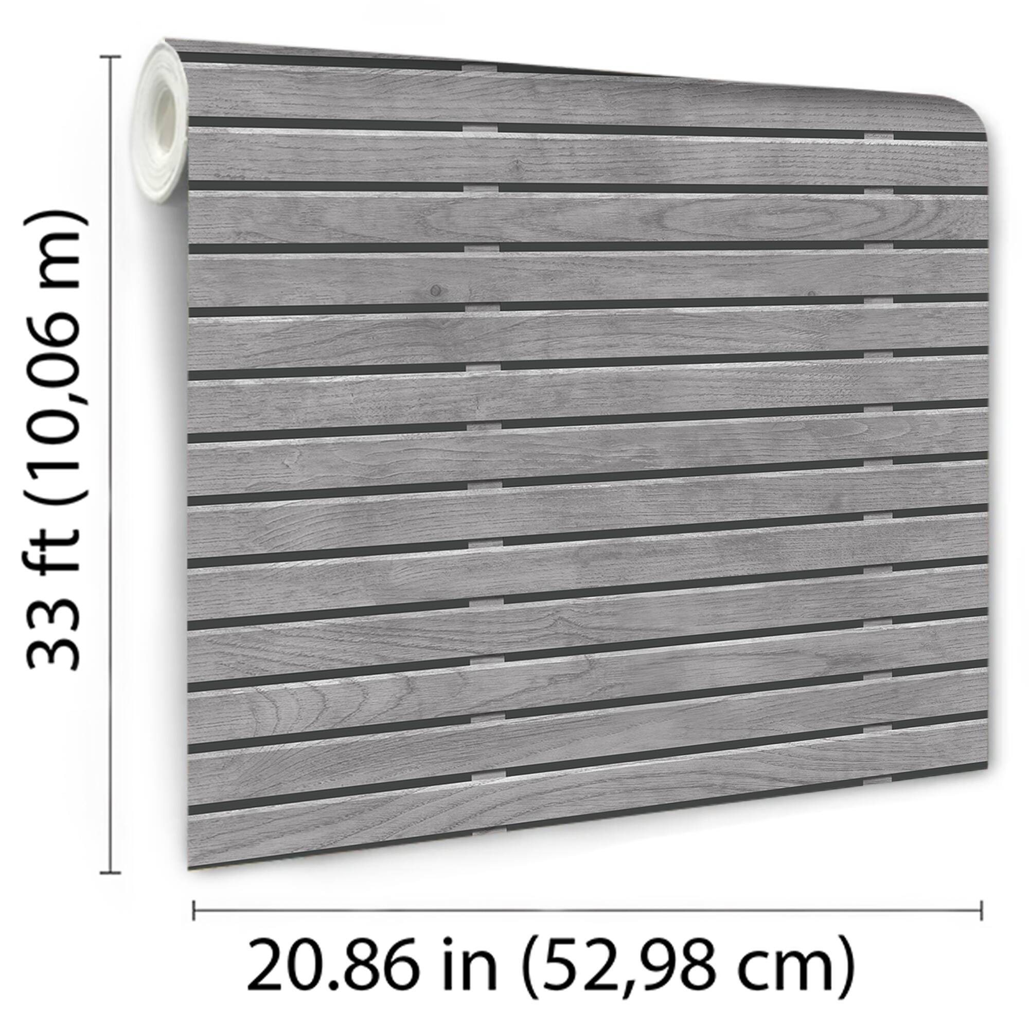 Designs Direct Horizontal Wood Slate Wallpaper