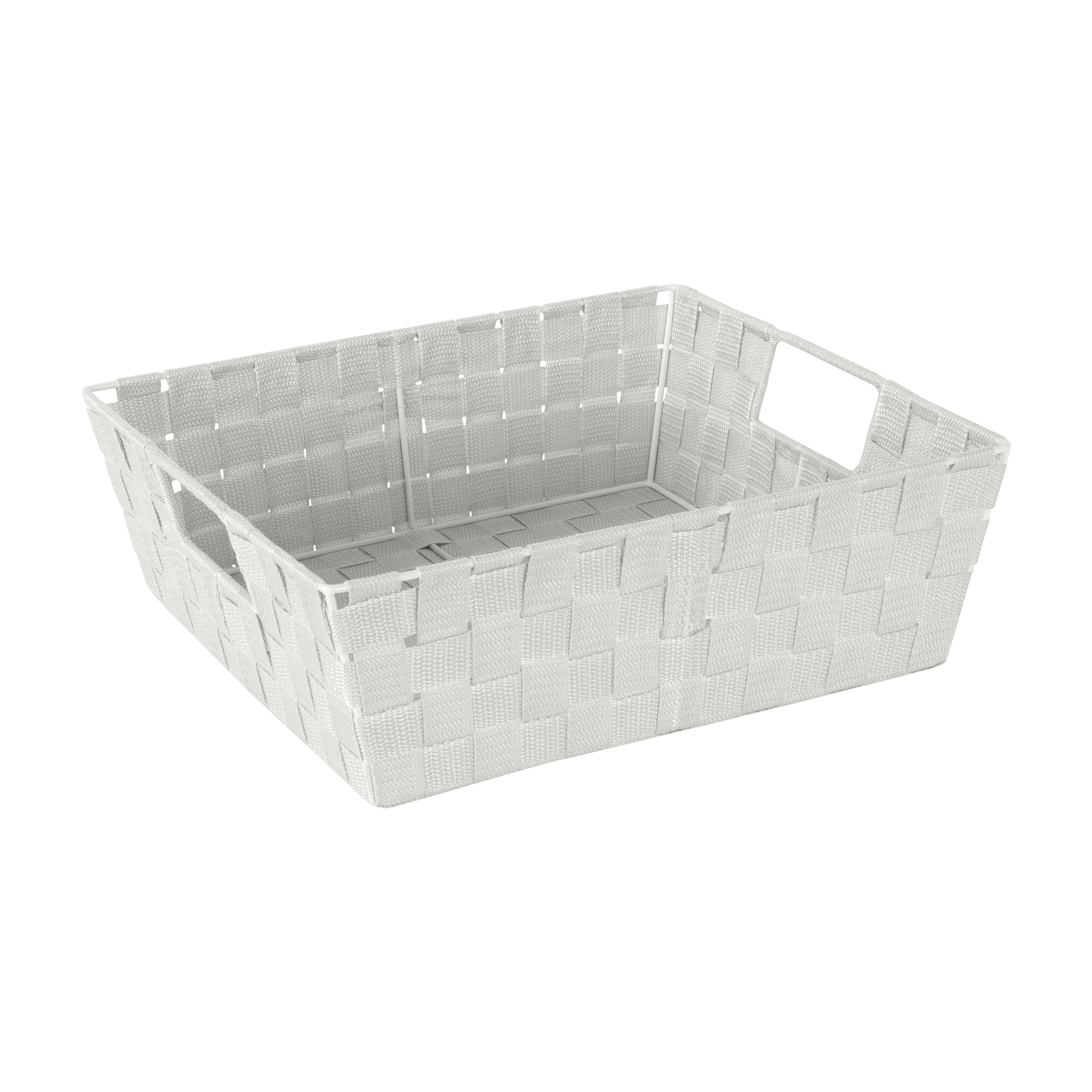 Simplify Heather Gray Large Storage Shelf Tote Set
