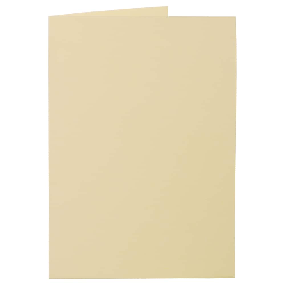 JAM Paper A7 Strathmore Ivory Wove Fold Over Cards
