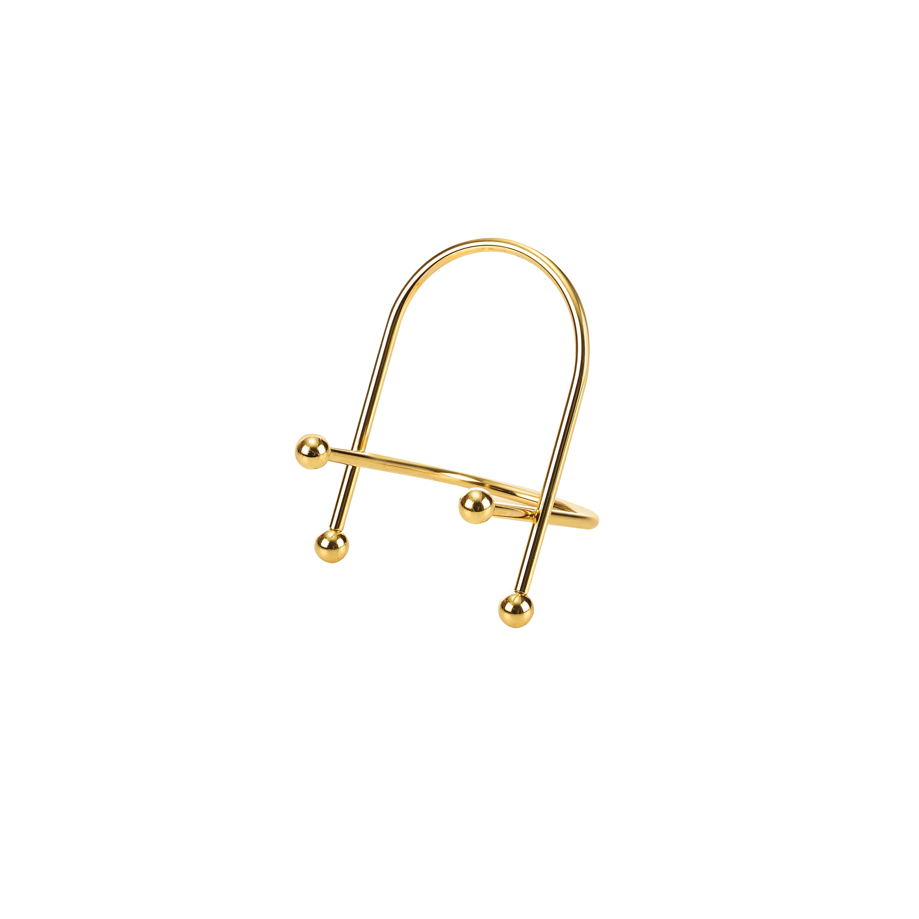 12 Pack: 4" Golden Curved Wire Photo Easel by Studio Décor®