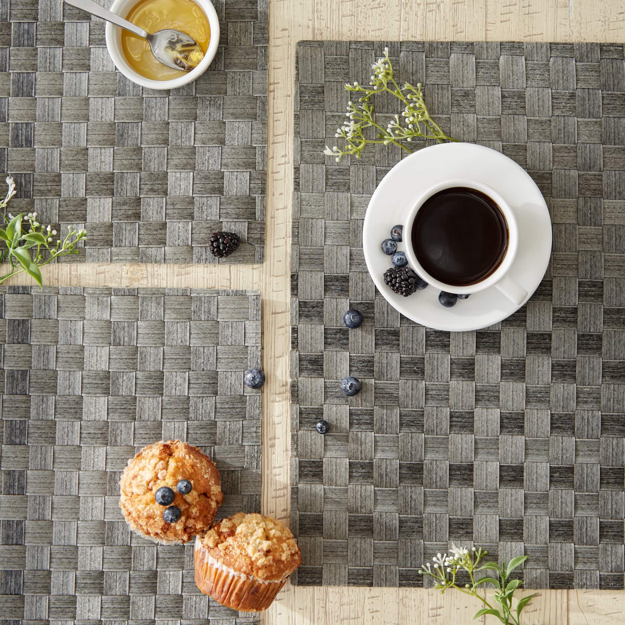 DII® Reversible Basket Weave Woven Placemats, 4ct.