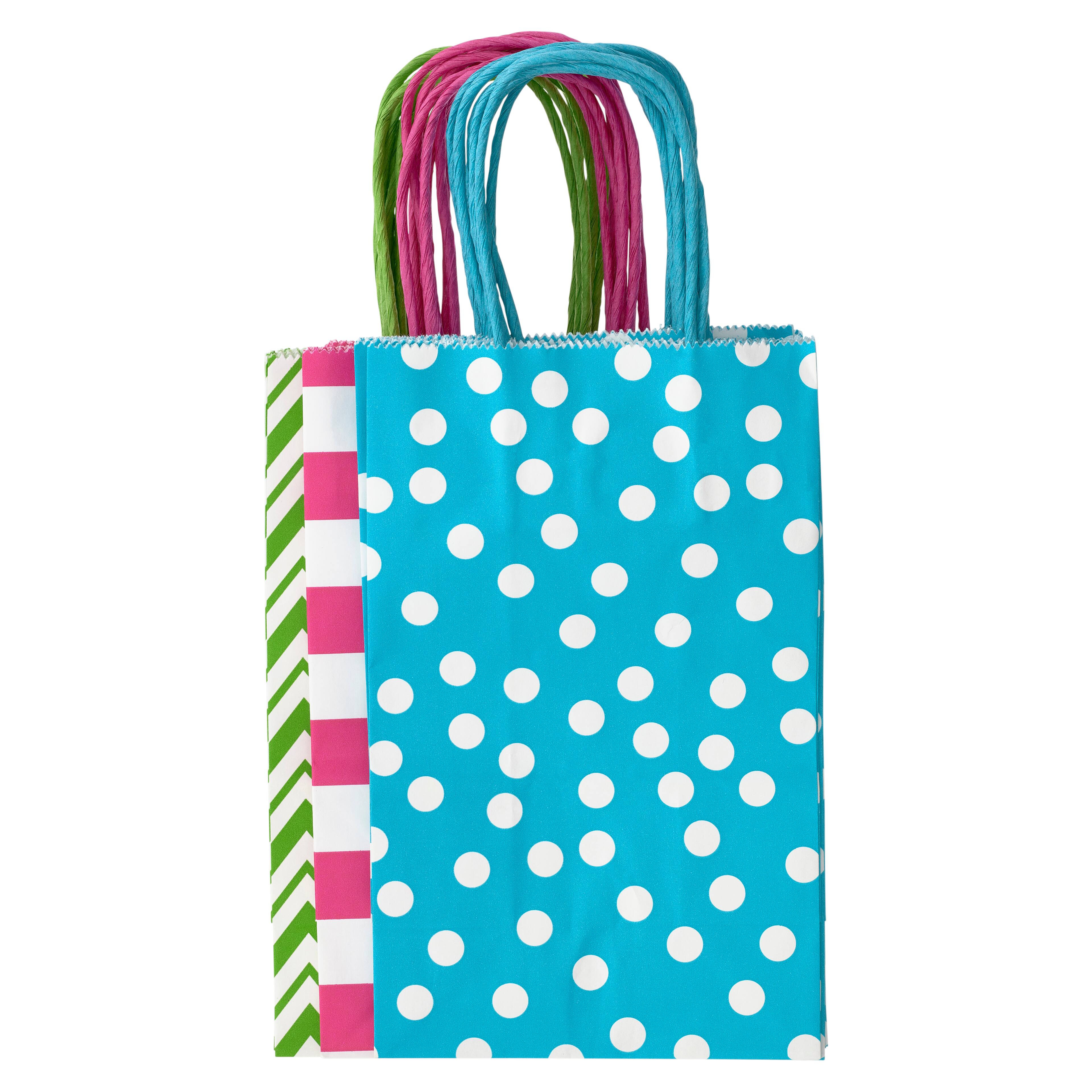 Assorted Small Polka Dots Gift Bags by Celebrate It™