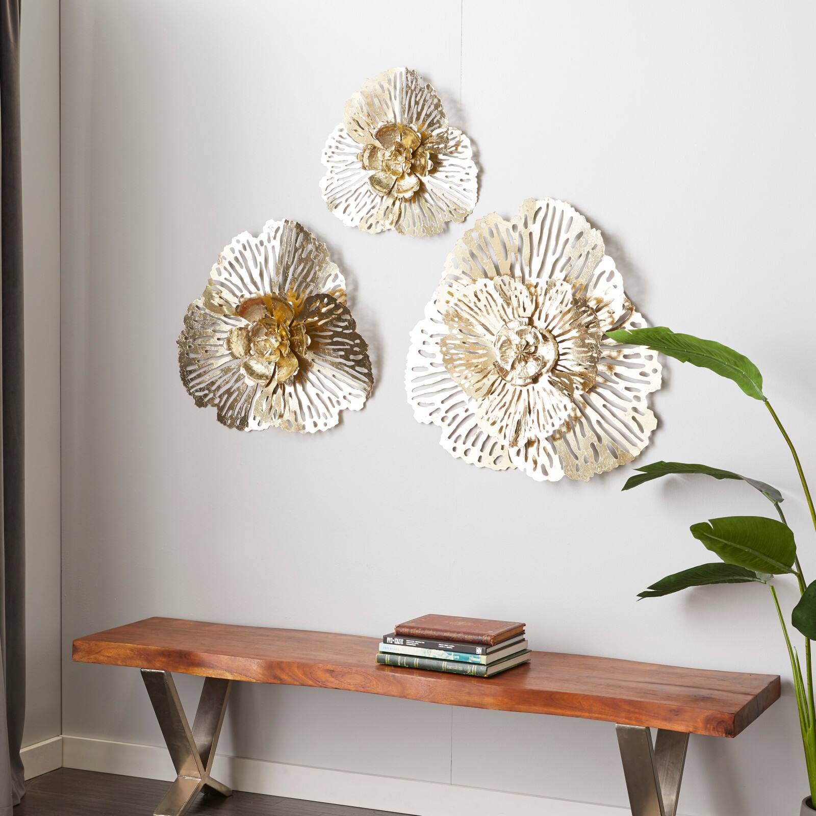 Gold Metal Glam Wall Décor Set