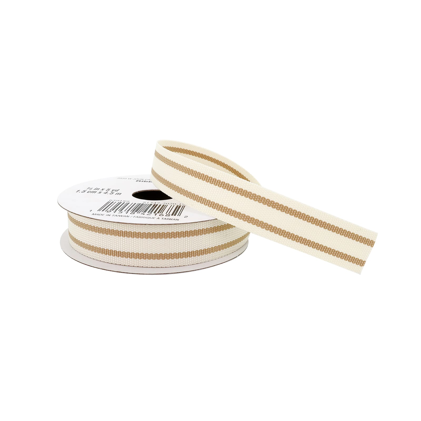 12 Pack: 5/8" x 5yd. Ticking Striped Grosgrain Ribbon by Celebrate It™