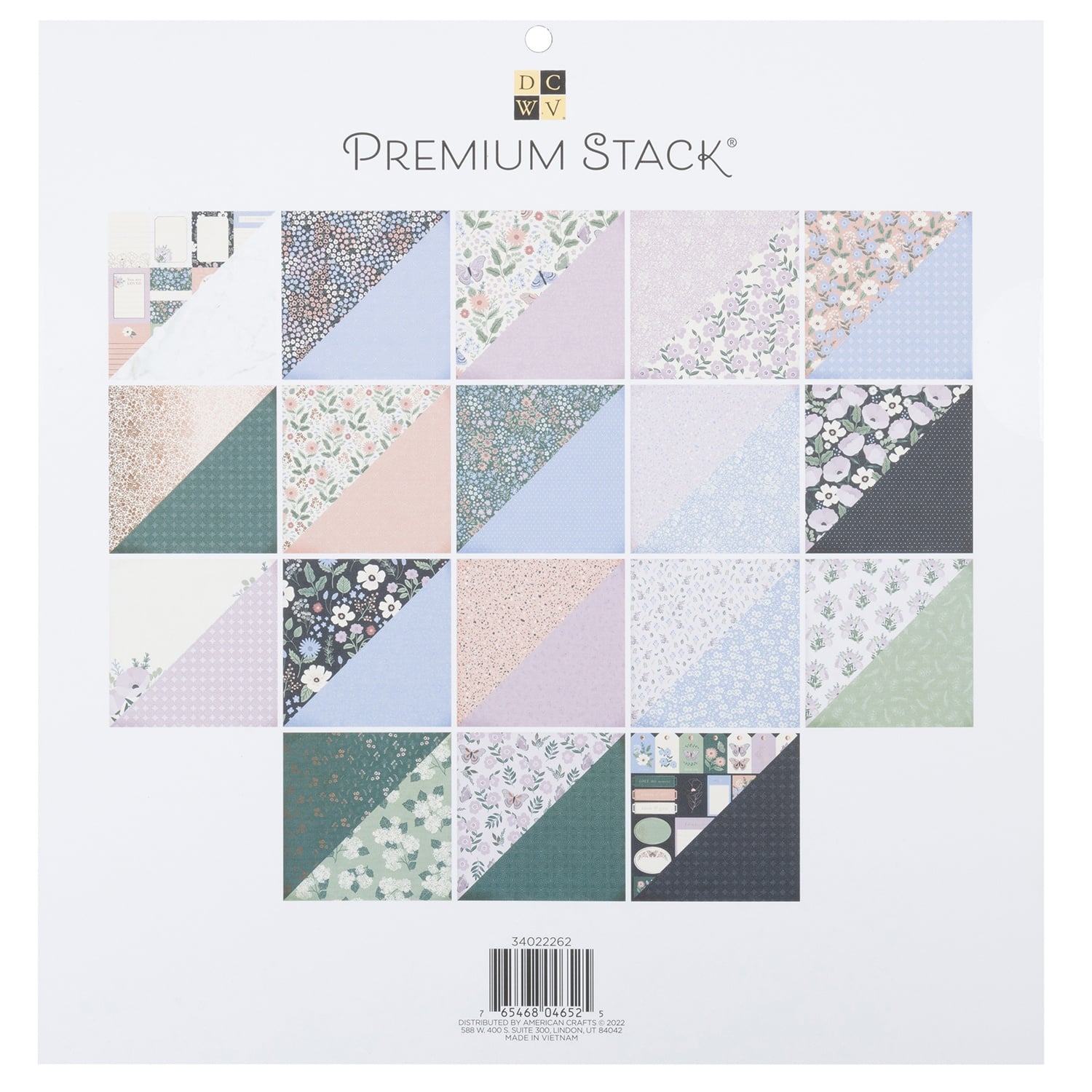 DCWV® 12" x 12" Premium Paper Bella and Bloom, 36 Sheets