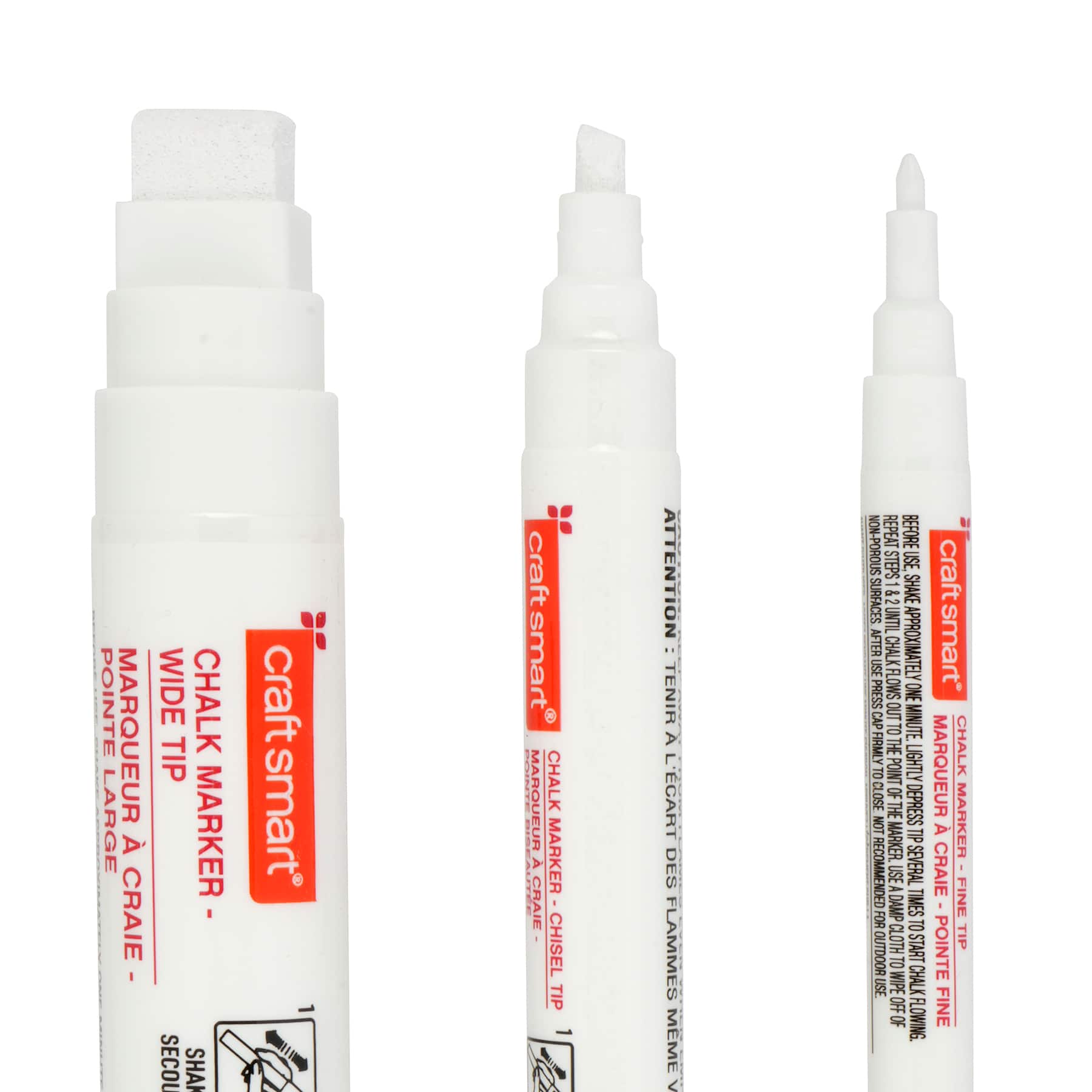 6 Packs: 3 ct. (18 total) White Chalk Markers by Craft Smart®