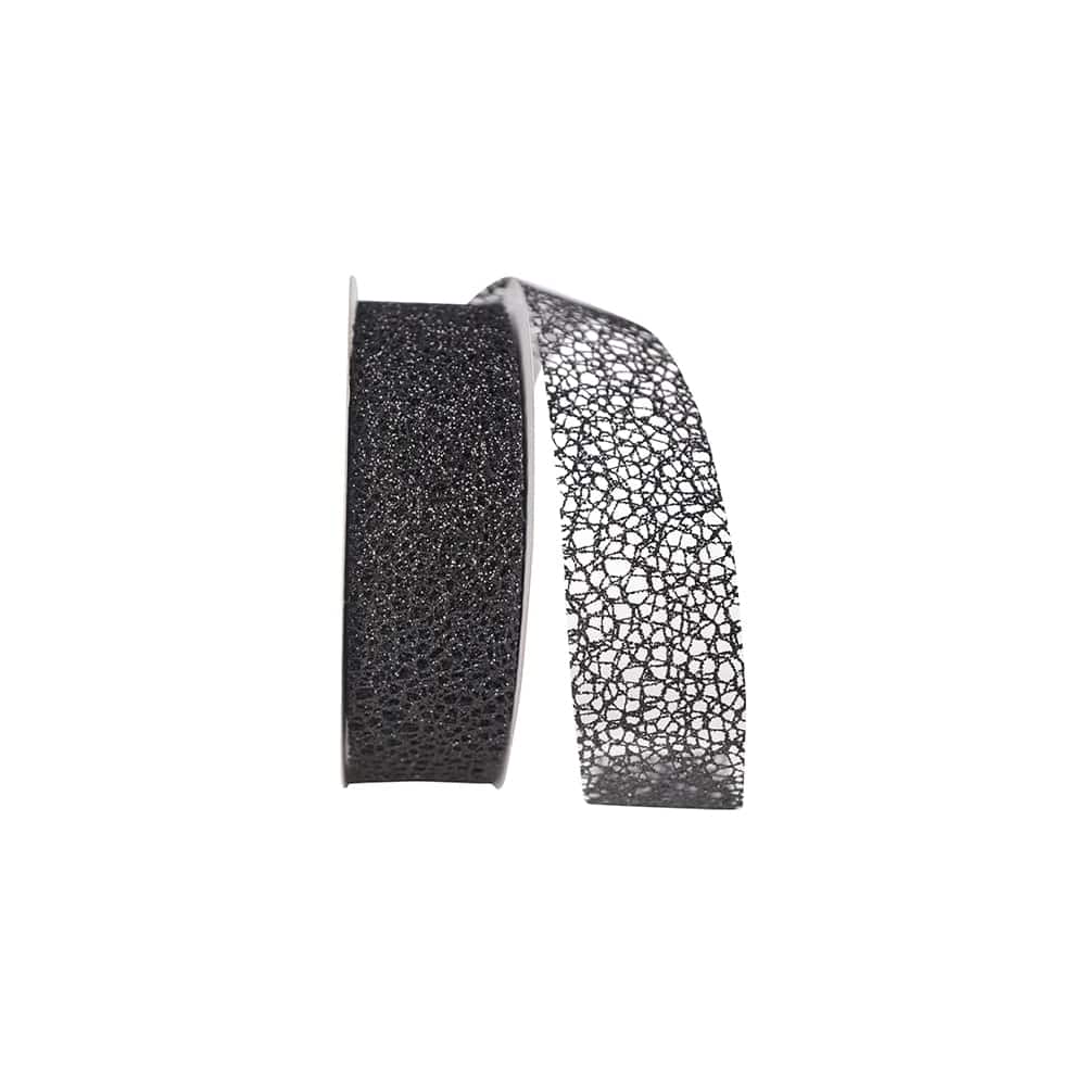 The Ribbon Roll 1.5" x 25yd. Glitter Web Mesh Ribbon