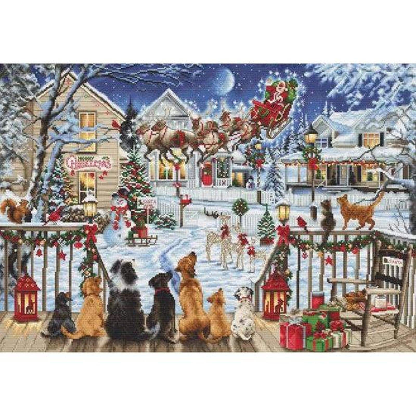 Luca-S Pets on the Porch Counted Cross Stitch Kit