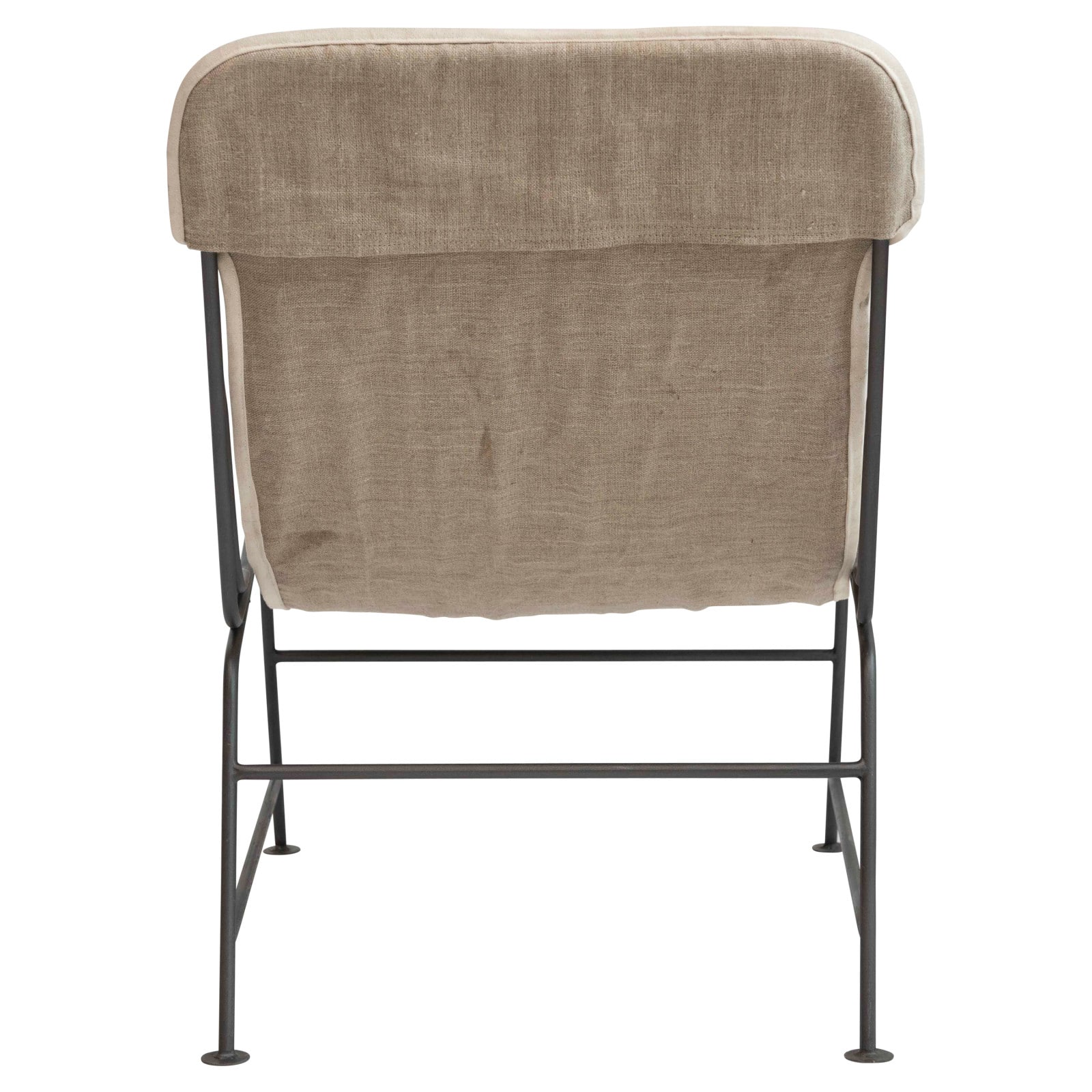 Hello Honey® Reclined Linen Sling Chair with Metal Frame