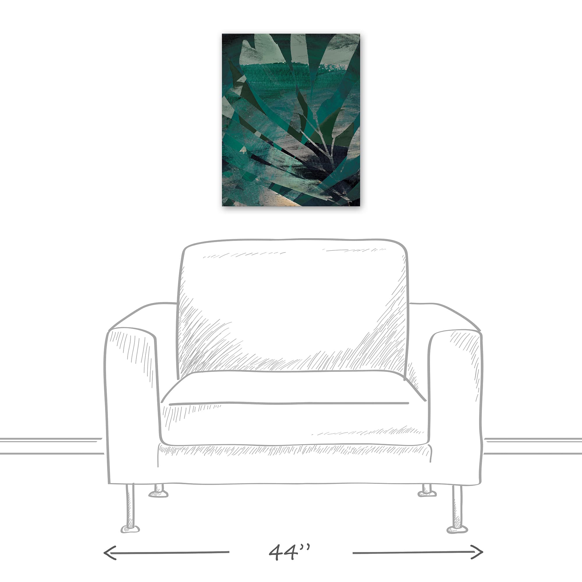 Leaf Layers 16" x 20" Canvas Wall Art