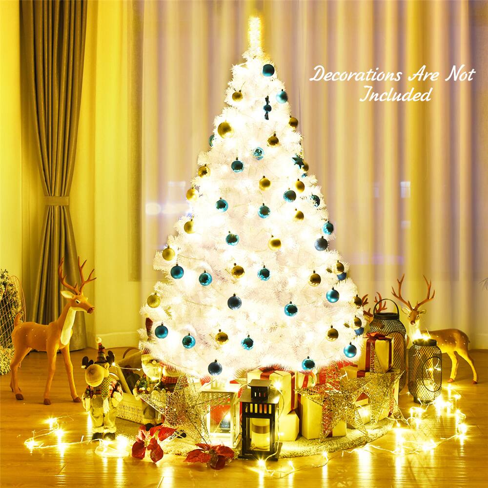 Costway 6ft. Unlit Hinged Pine Artificial Christmas Tree