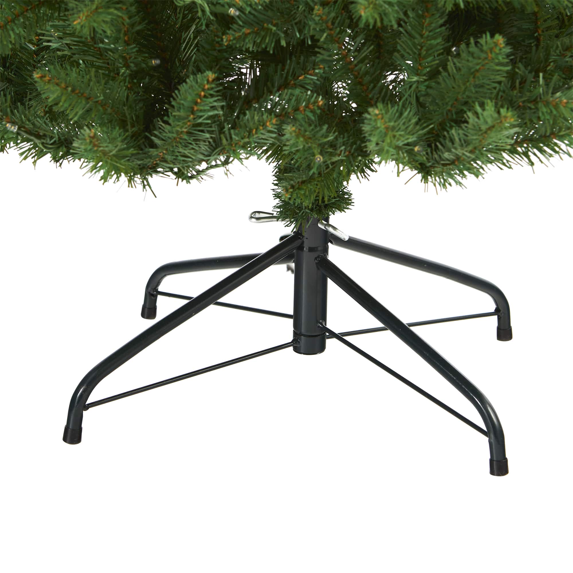7ft. Pre-Lit Green Mountain Pine Artificial Christmas Tree, Clear LED Lights