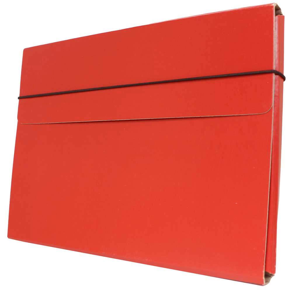 JAM Paper Strong Thin Portfolio Carrying Case with Elastic Band Closure