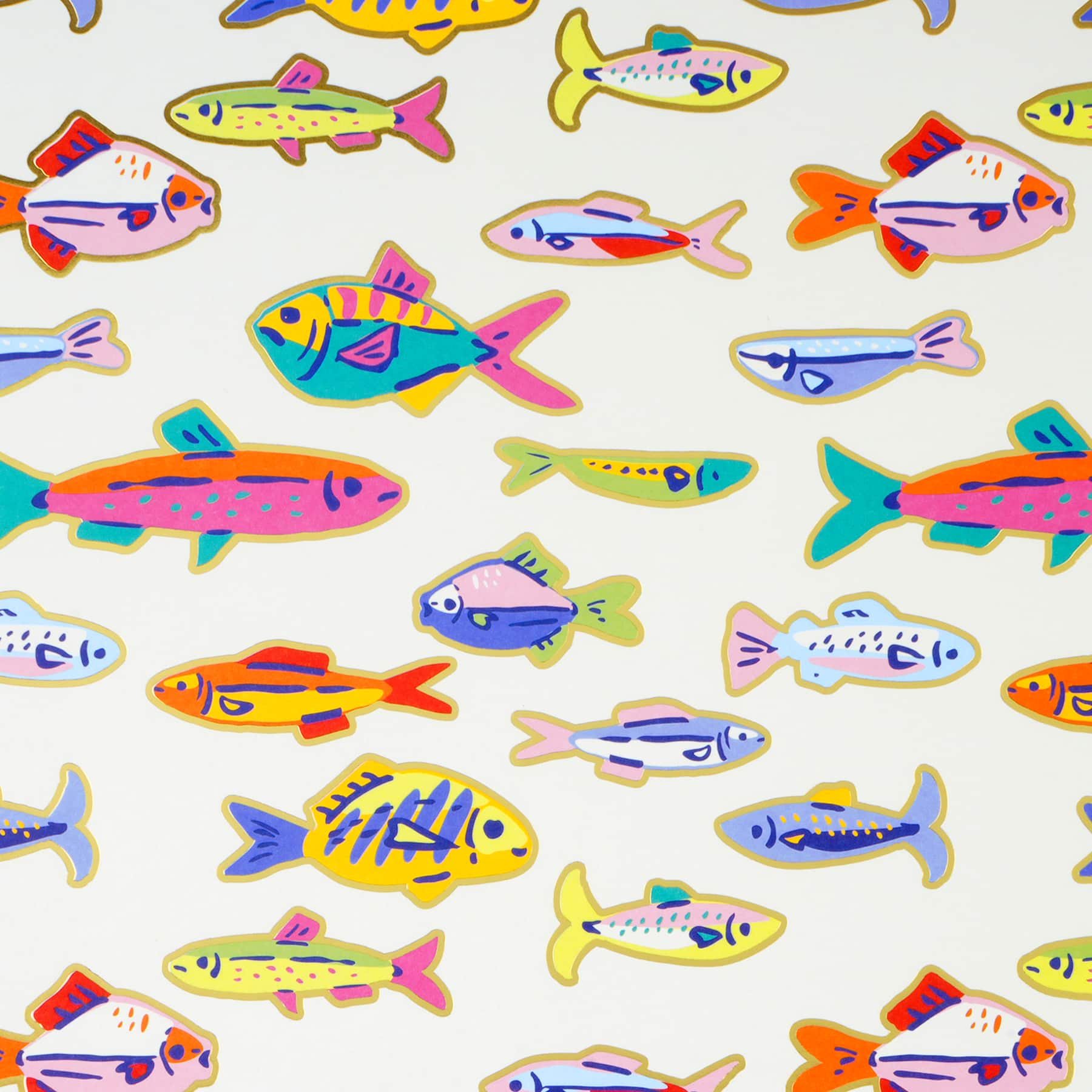 12" x 12" Bright Fish Foil-Accented Cardstock Paper by Recollections™