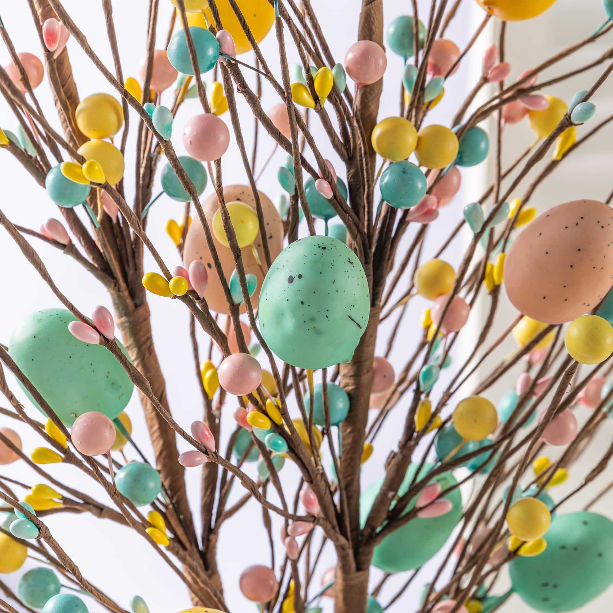 Glitzhome® 28" Easter Berries & Eggs Picks Set