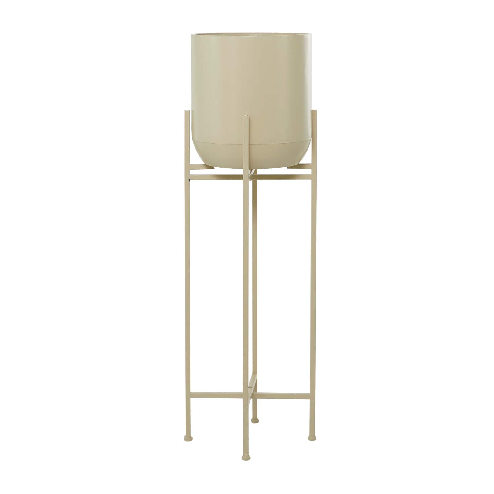 White Modern Planter, 13" x 13" x 42"