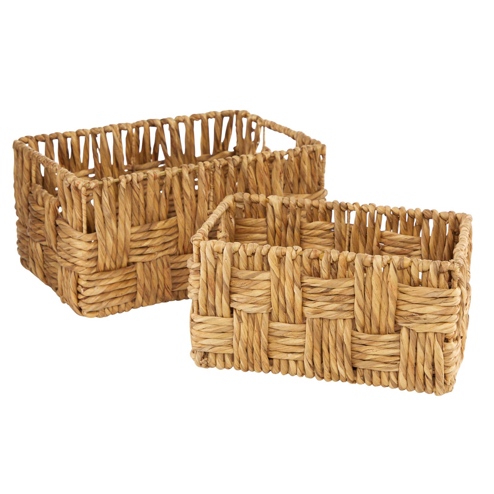 Brown Jute Natural Storage Basket Set