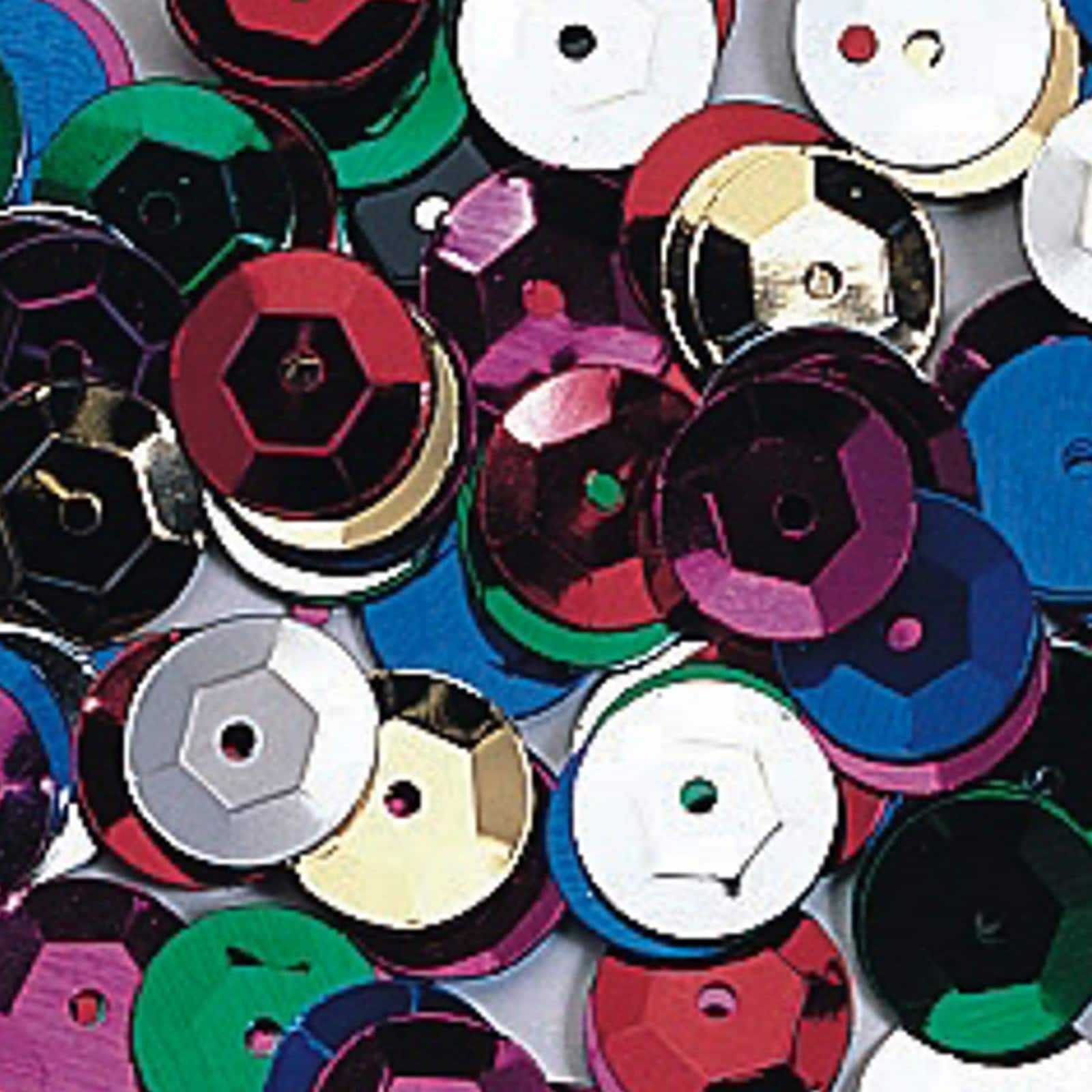 Color Splash!® 8mm Multicolored Sequins, 1800ct.