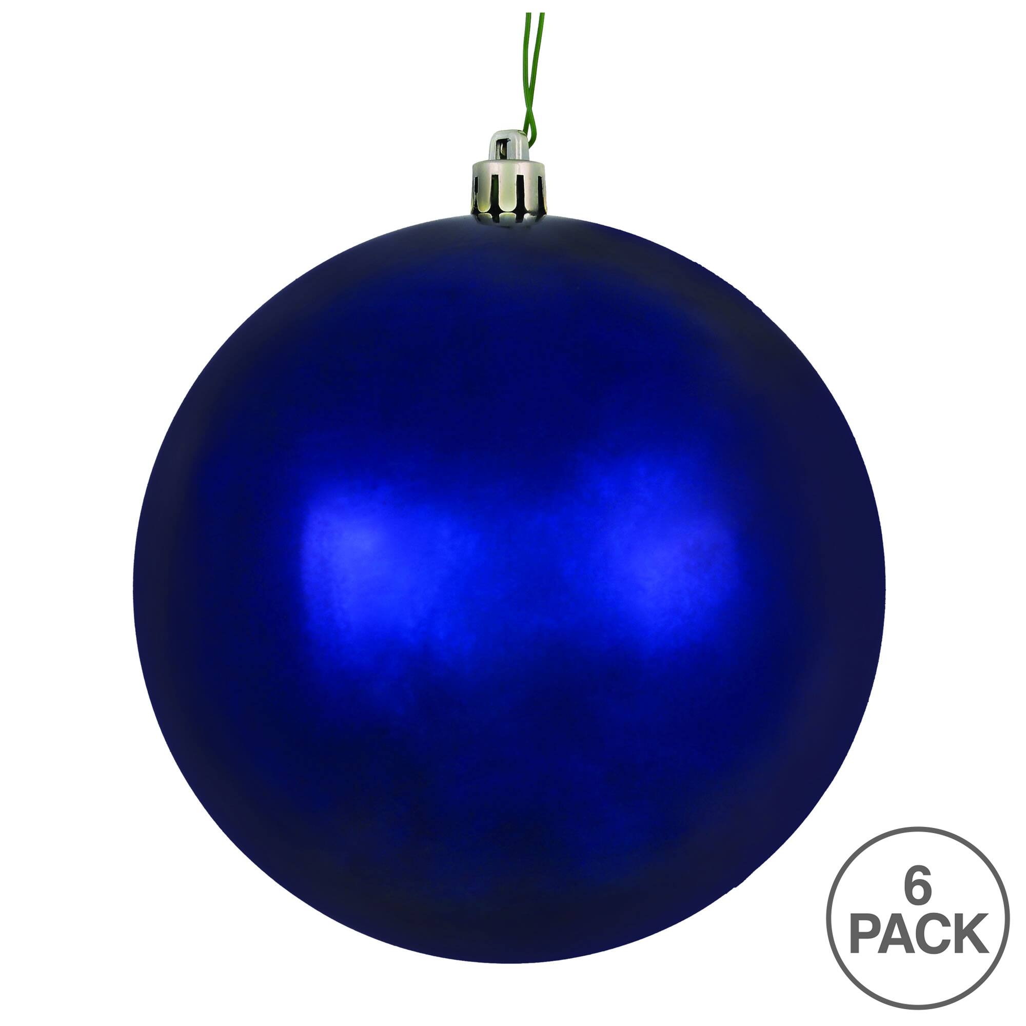 Vickerman 4" Shiny Ball Ornaments, 6ct.