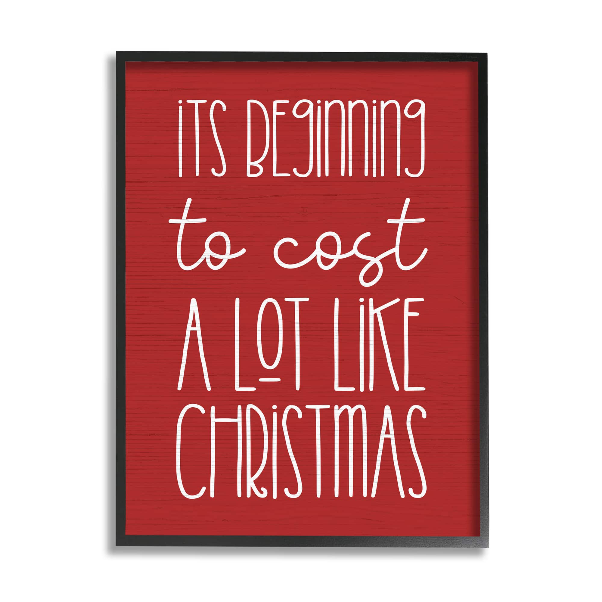 Stupell Industries Cost A Lot Like Christmas Funny Phrase Framed Giclee Art