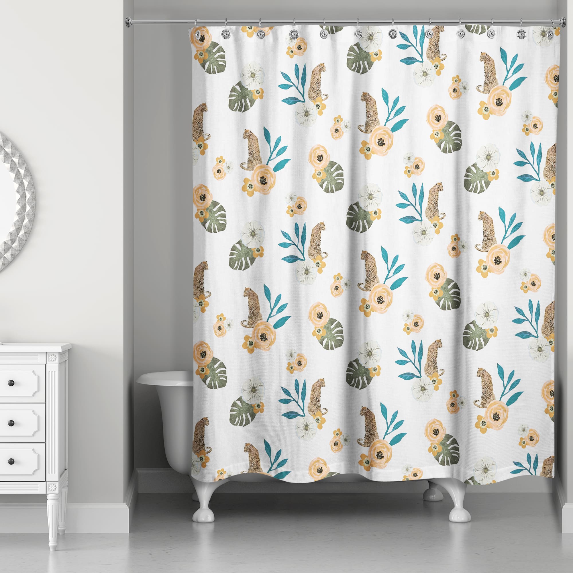 Tropical Jag Shower Curtain