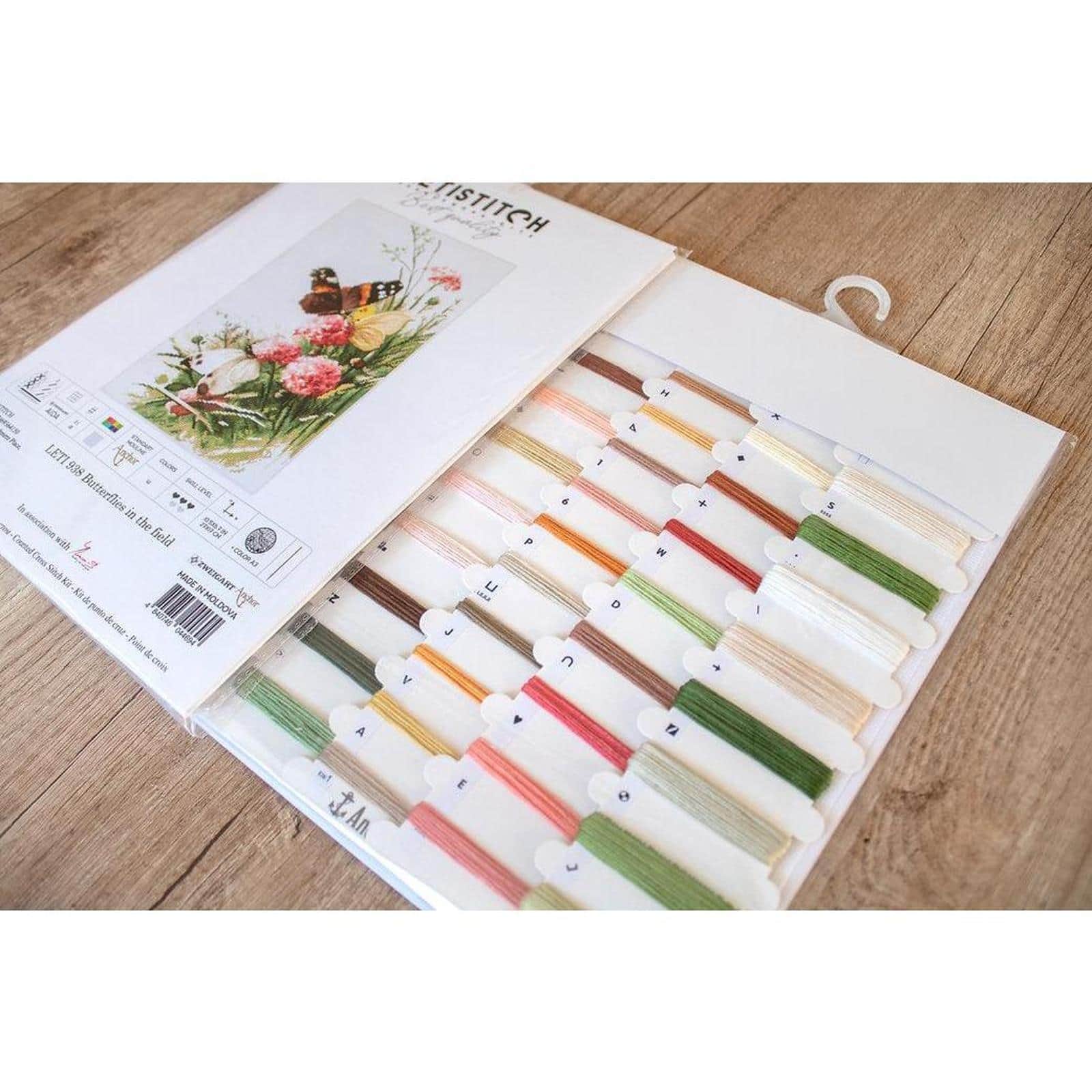 Letistitch Butterflies In The Field Counted Cross Stitch Kit