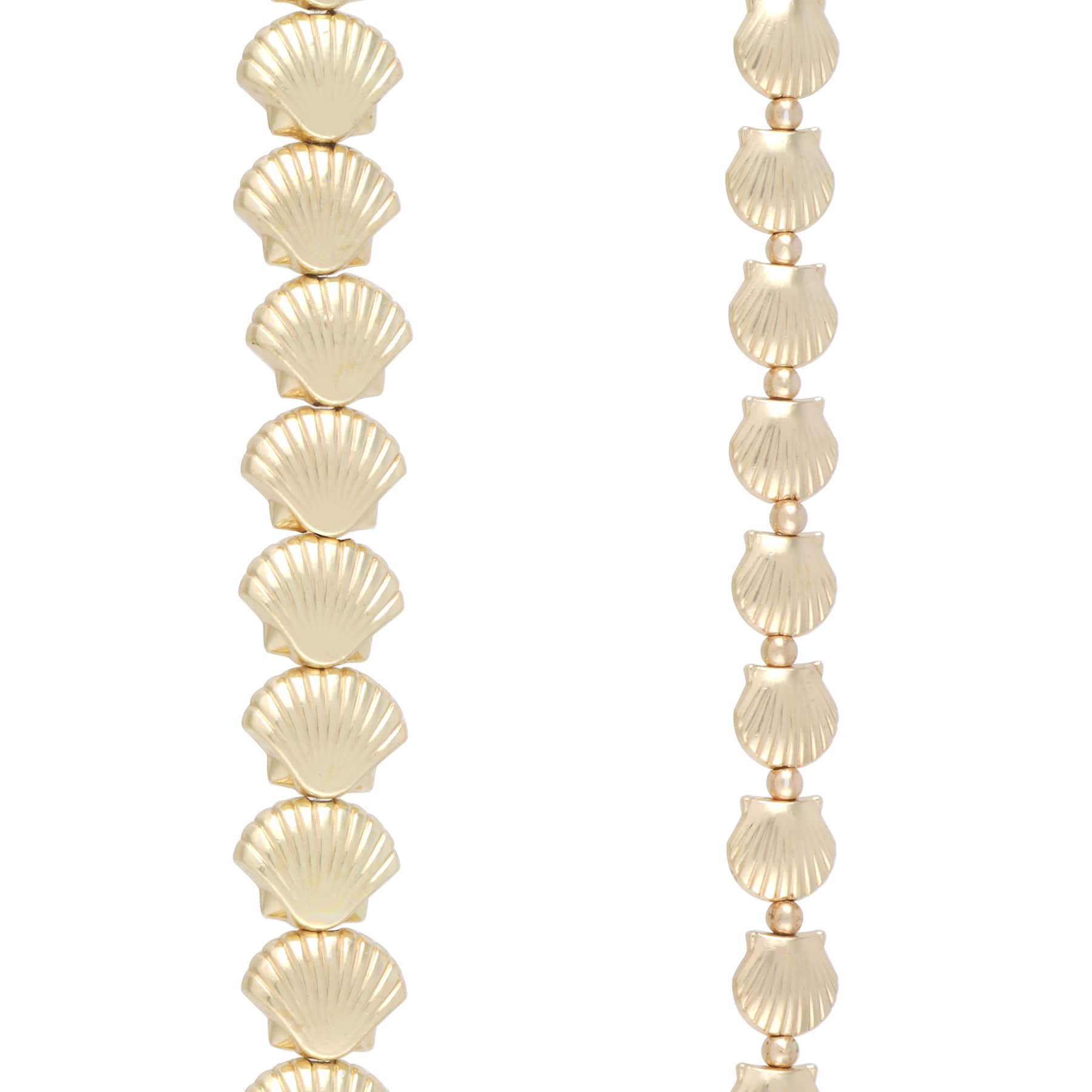 Mixed Metal Shell Beads, 34ct. by Bead Landing™