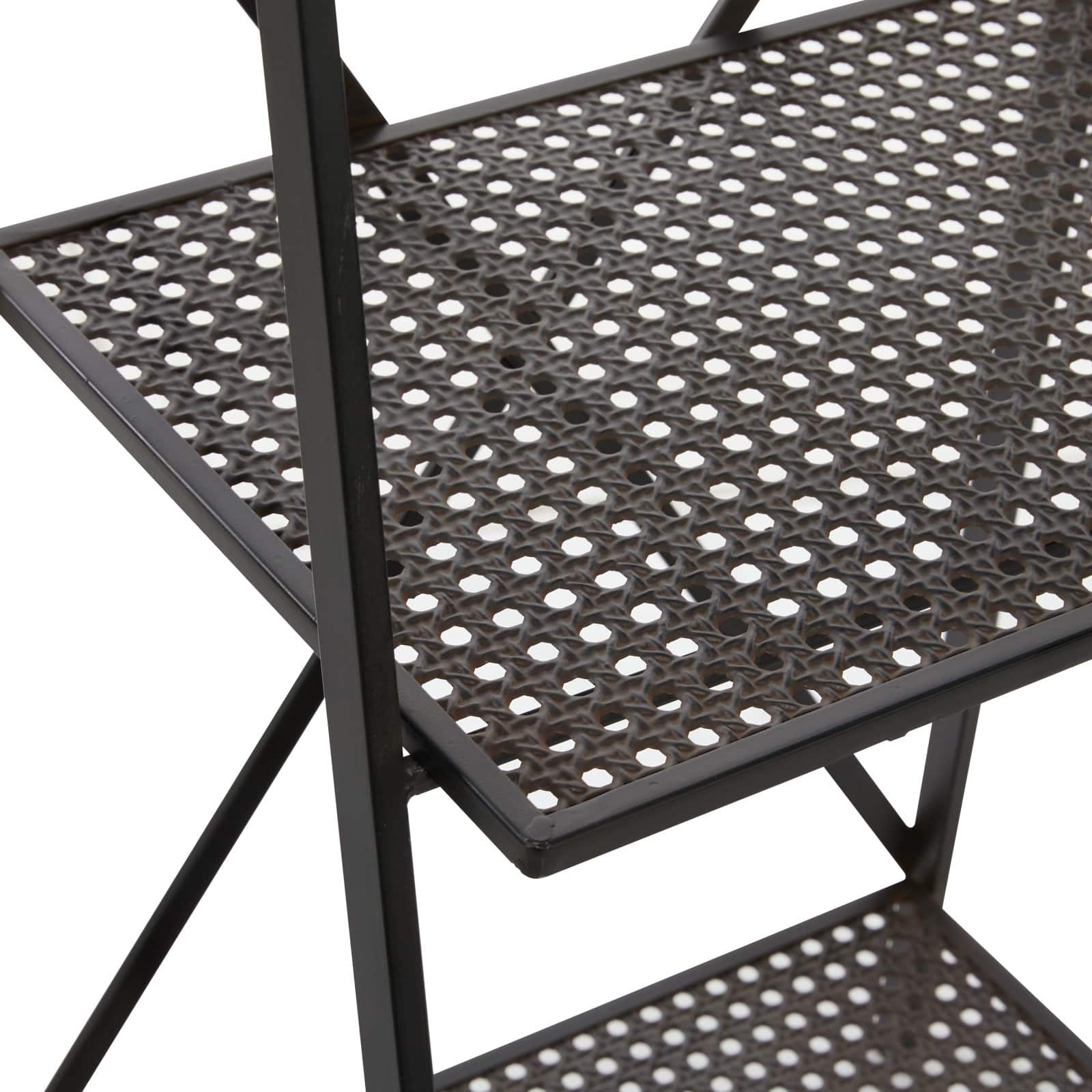 4.75ft. Black Metal Industrial Shelves