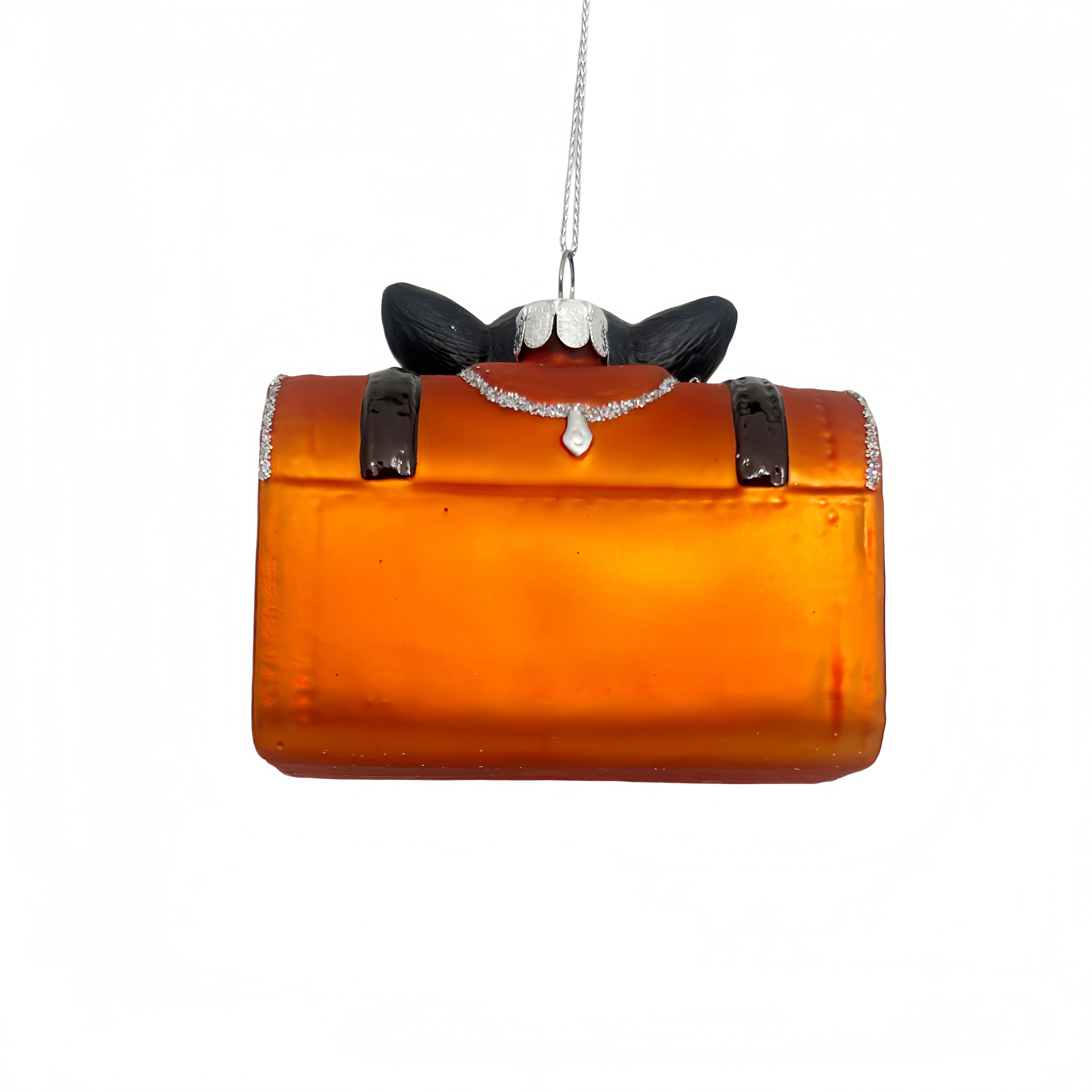 3" Dog in Bag Glass Ornament by Ashland®