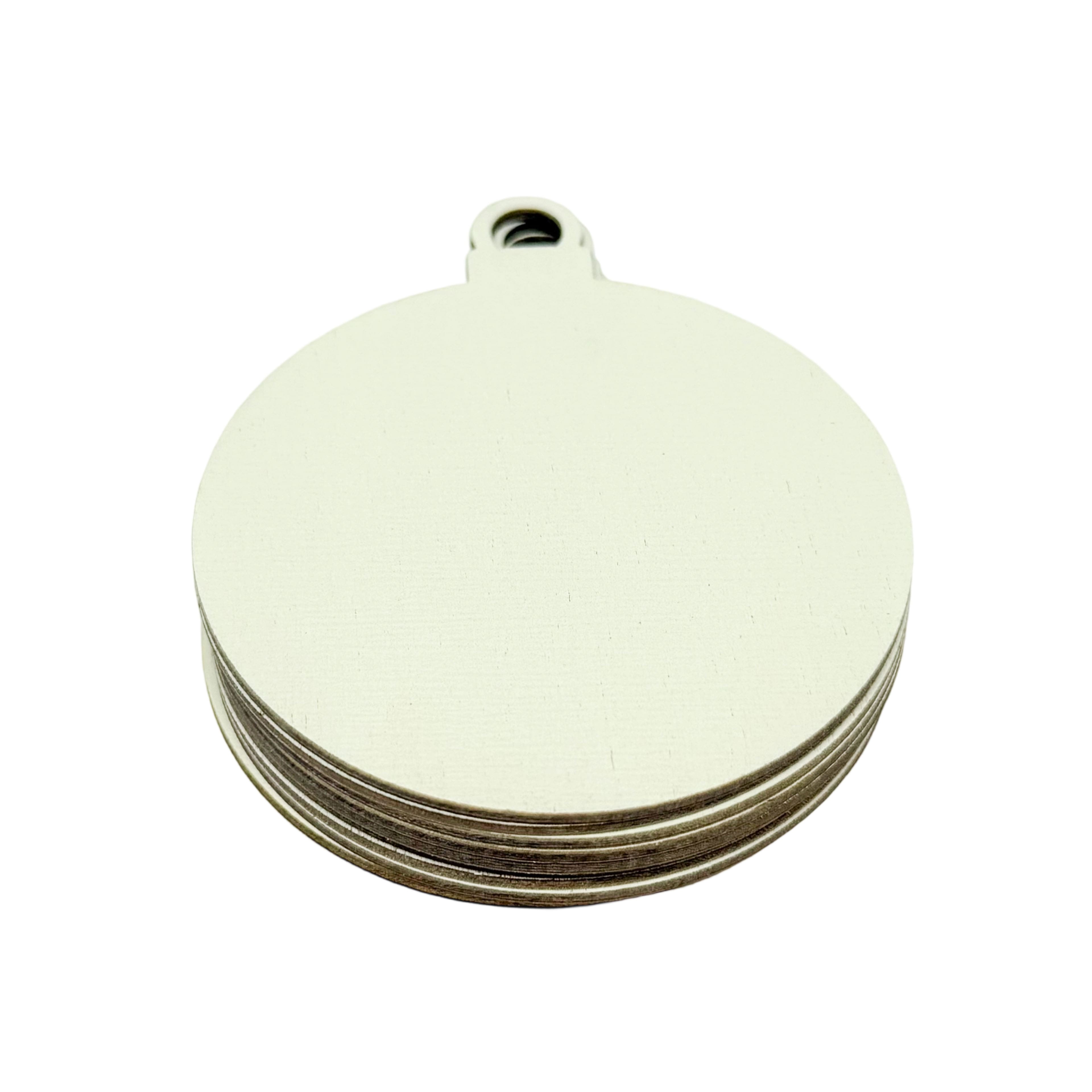50 Pack 3.25" DIY Plywood Ball Ornaments by Make Market®