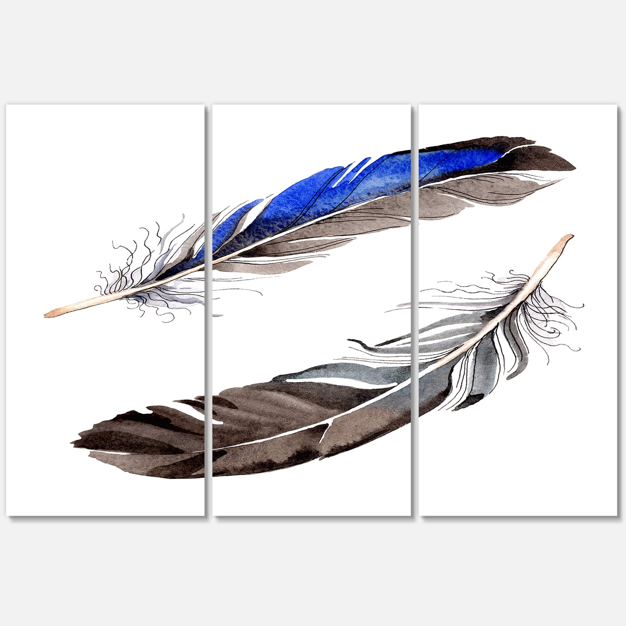 Designart - Colourful Boho Feathers III