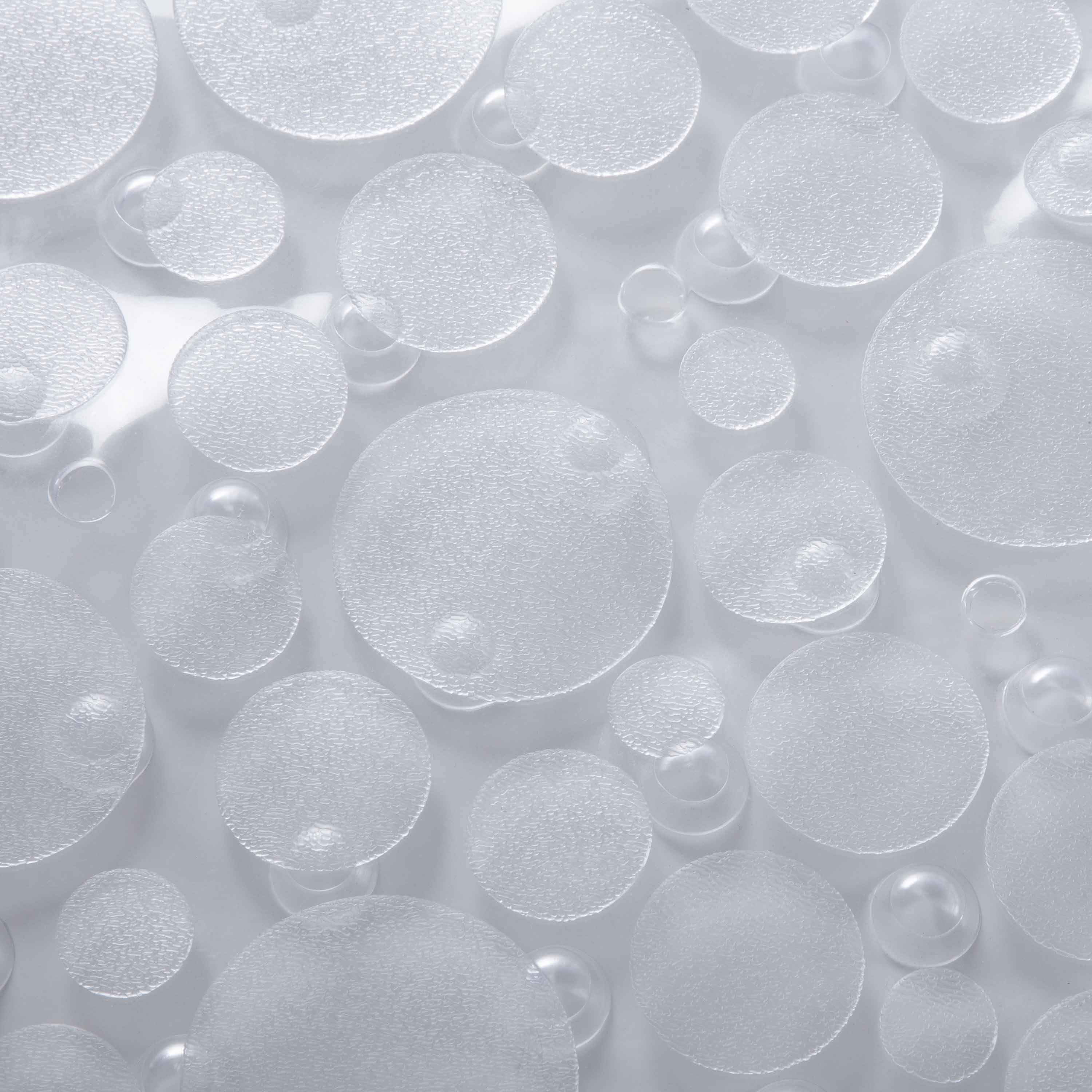 Bath Bliss Clear Recycled PVC Non-Slip Textured Bath Mat