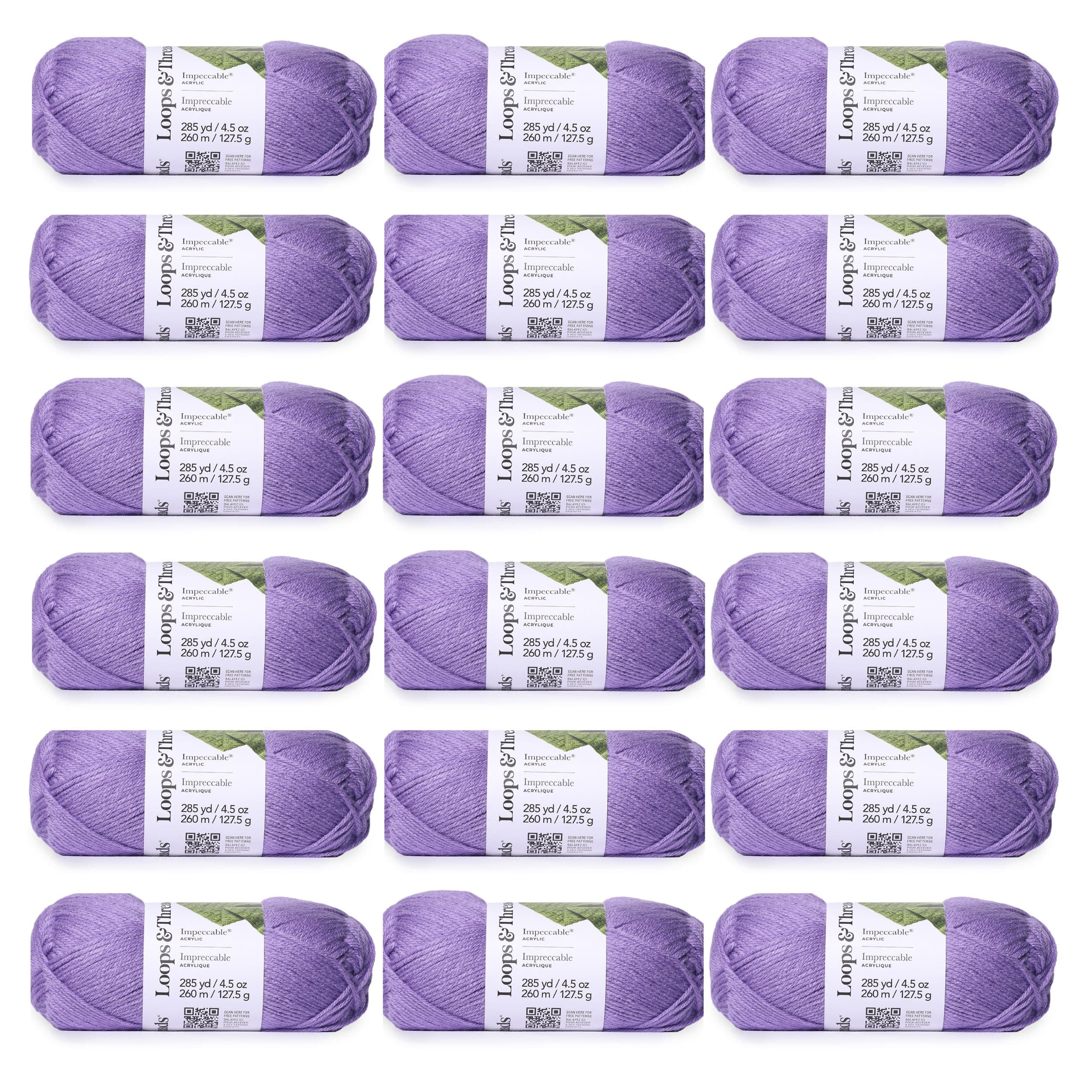 18 Pack: Impeccable® Solid Yarn by Loops & Threads®