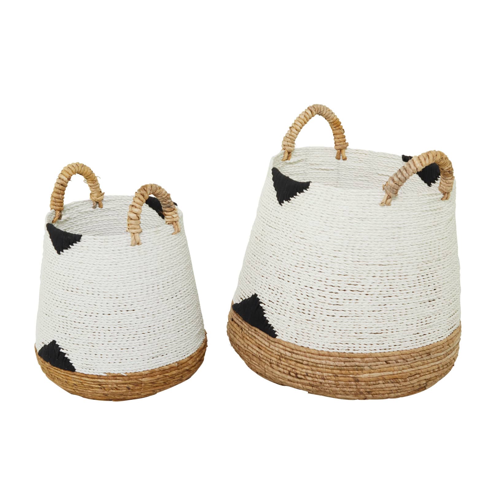 CosmoLiving by Cosmopolitan Banana Leaf Bohemian Storage Basket Set