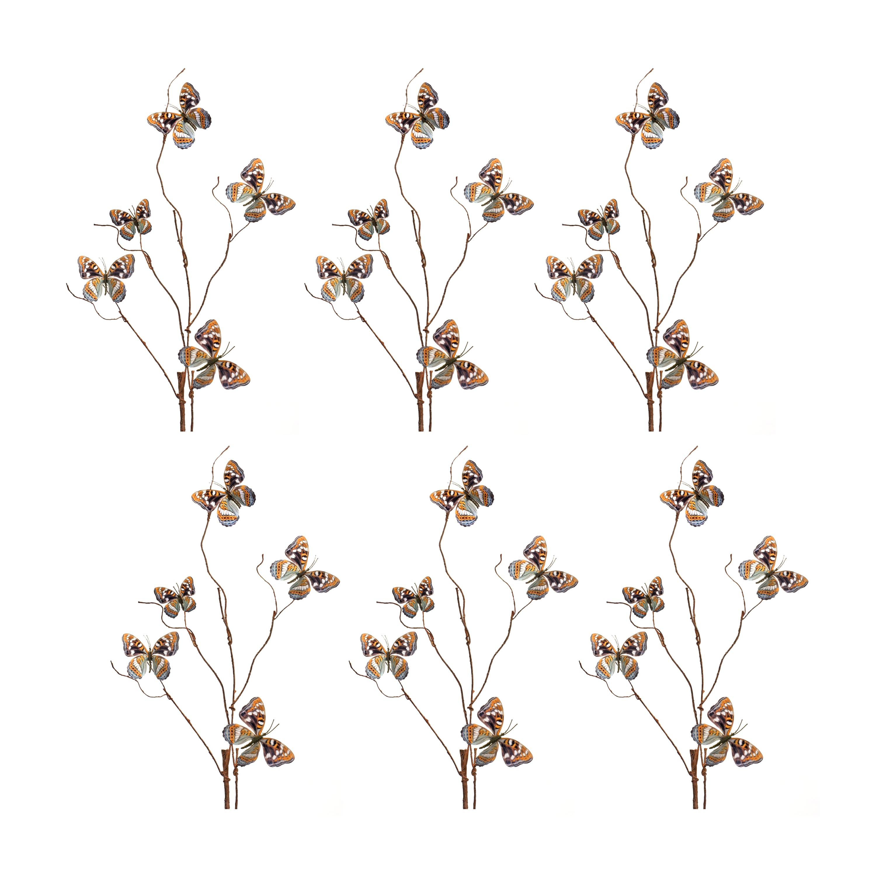 Orange Butterfly Spray, 6ct.