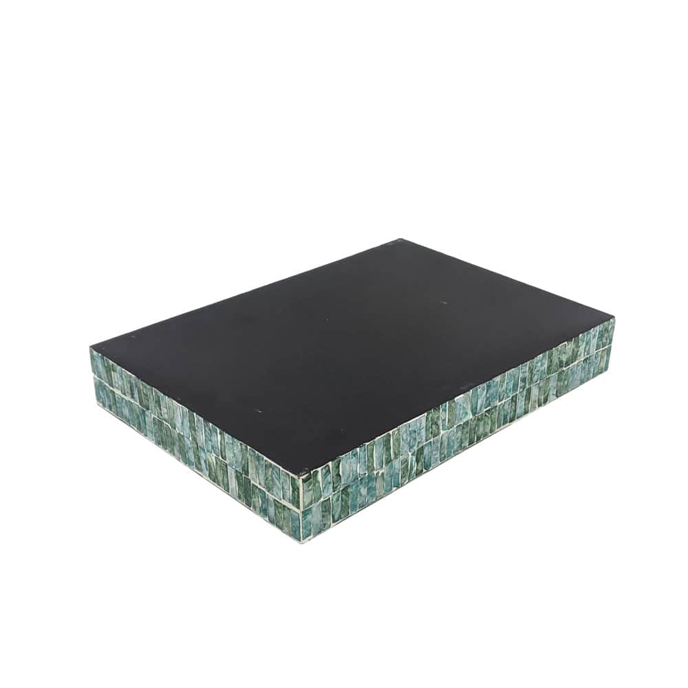 Turquoise Capiz Decorative Tray by Ashland®