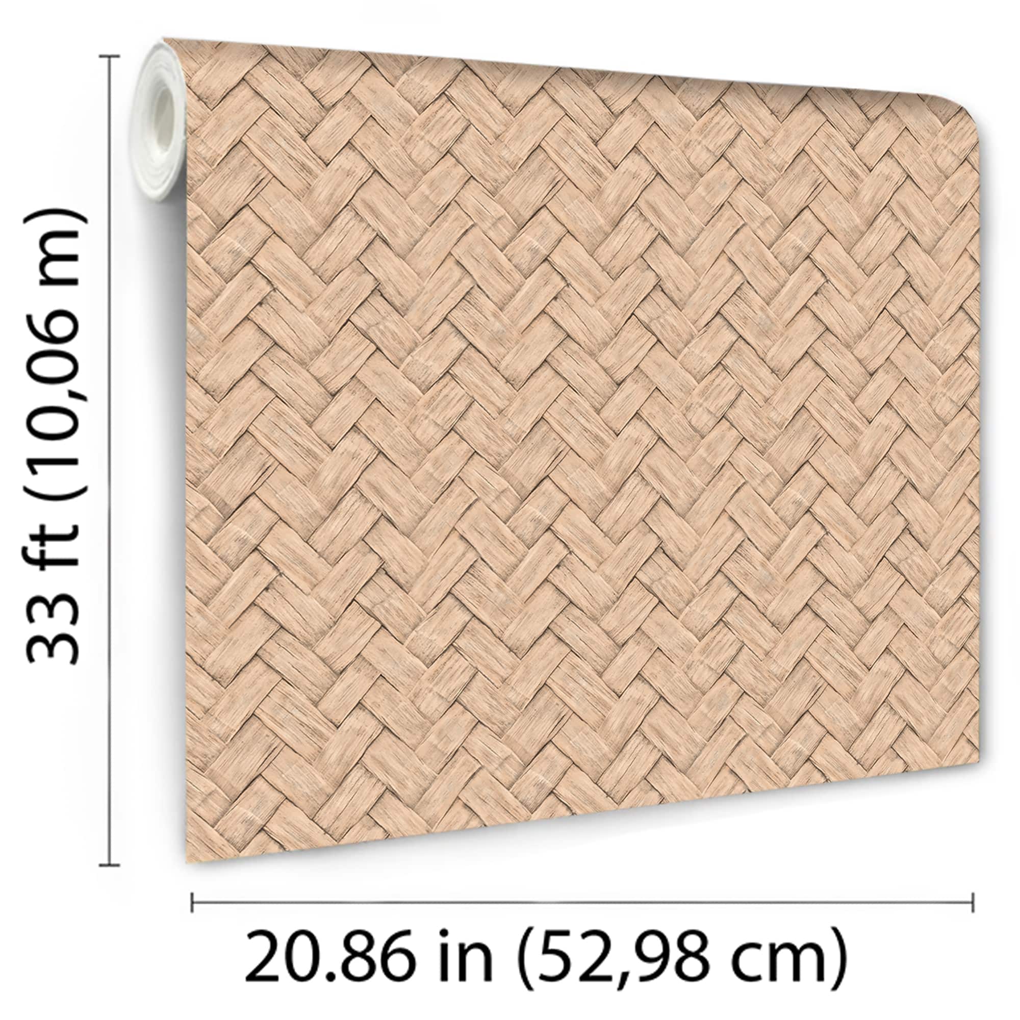 Designs Direct Faux Natural Weave Wallpaper