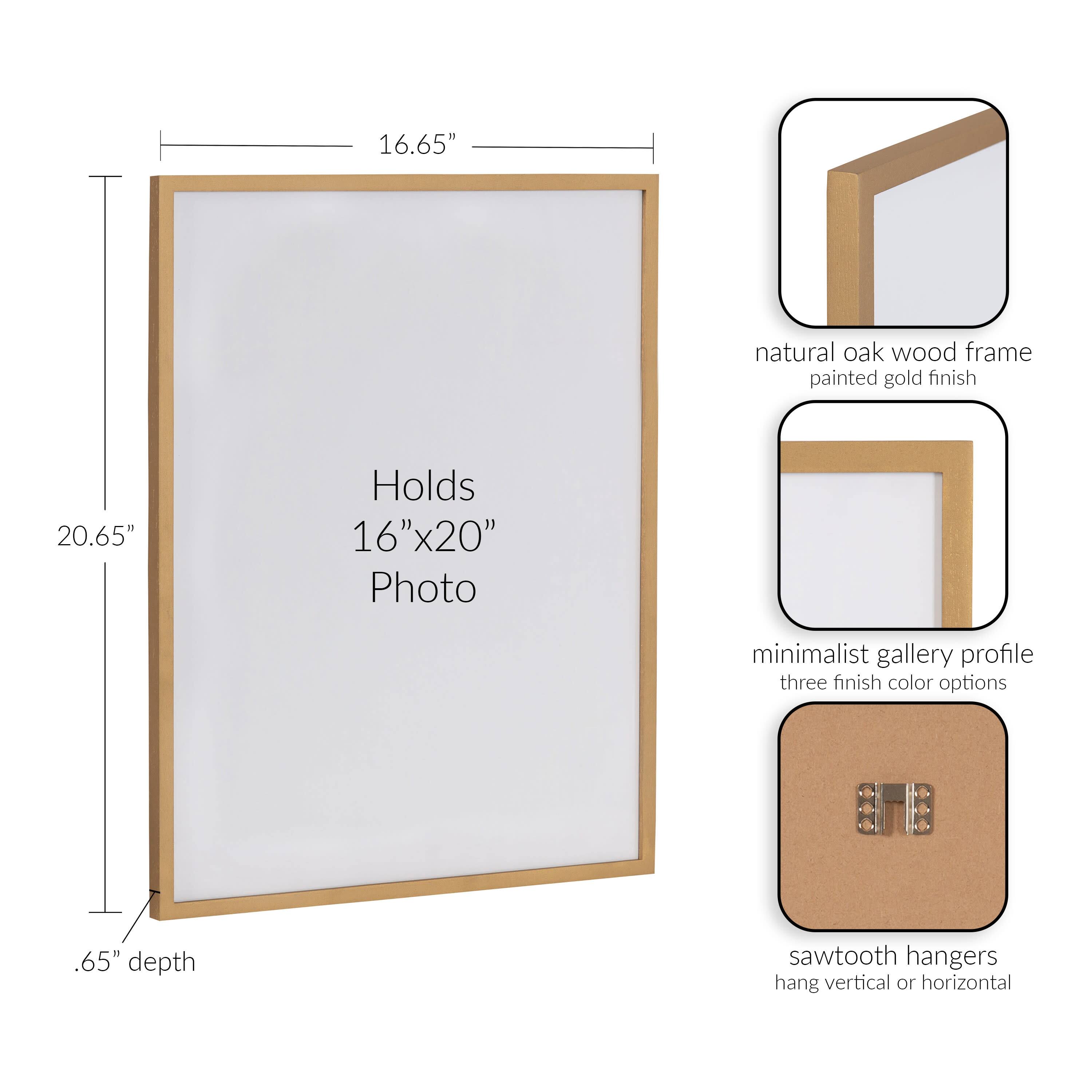 Kate and Laurel Gold Gallery Wall Wood Photo Frame
