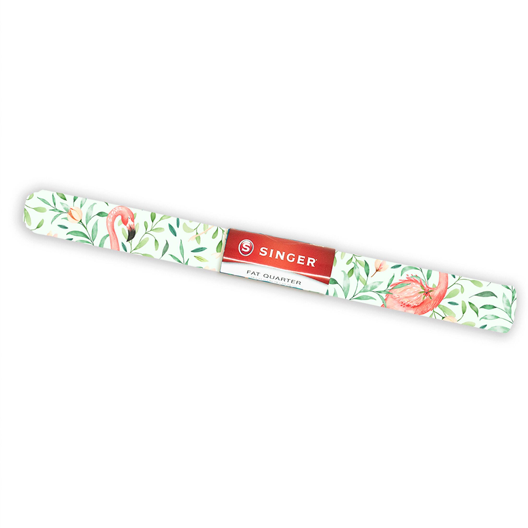 SINGER Flamingo Print Cotton Fabric Fat Quarter