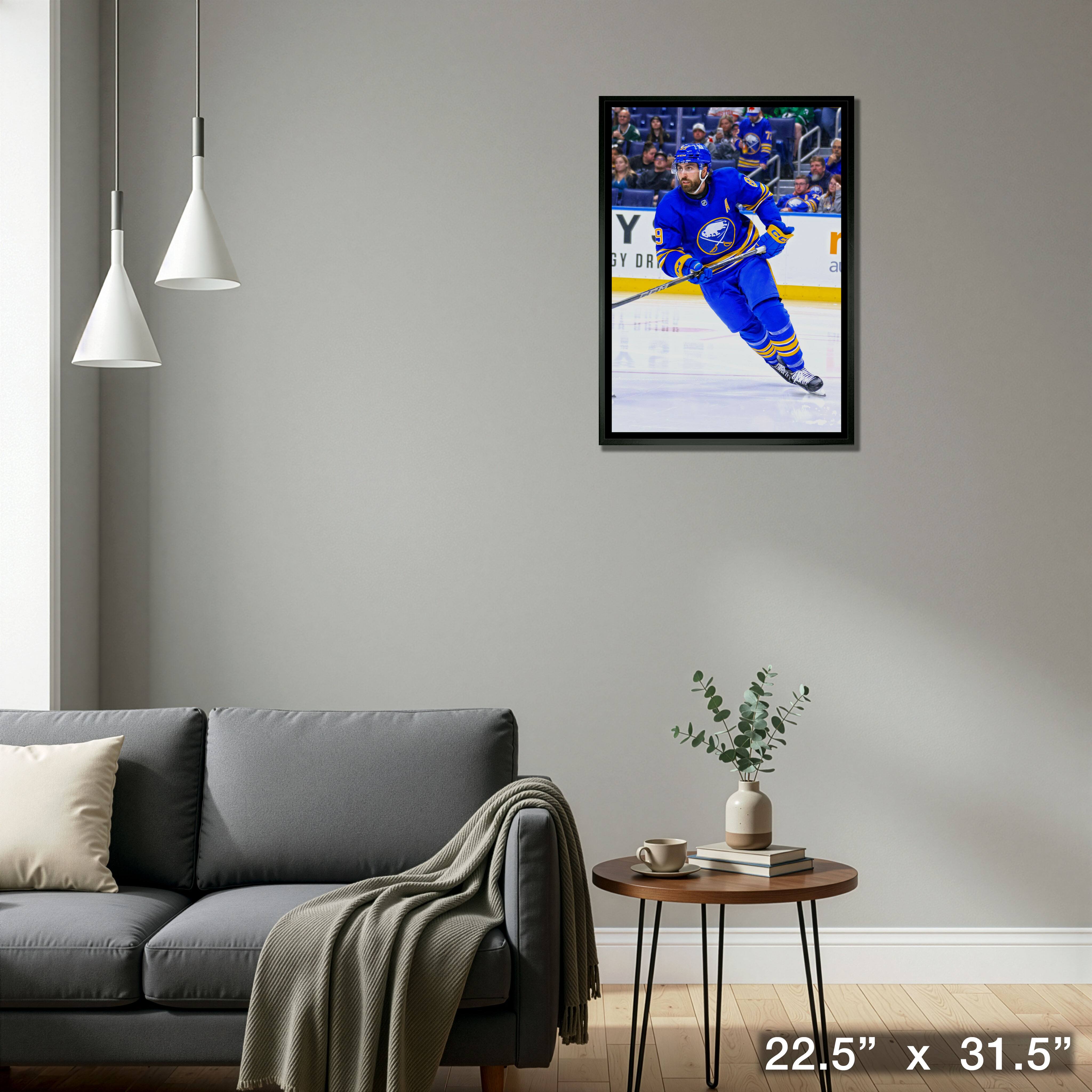 Alex Tuch 20" x 29" Framed Canvas Buffalo Sabres 22.5" x 31.5"